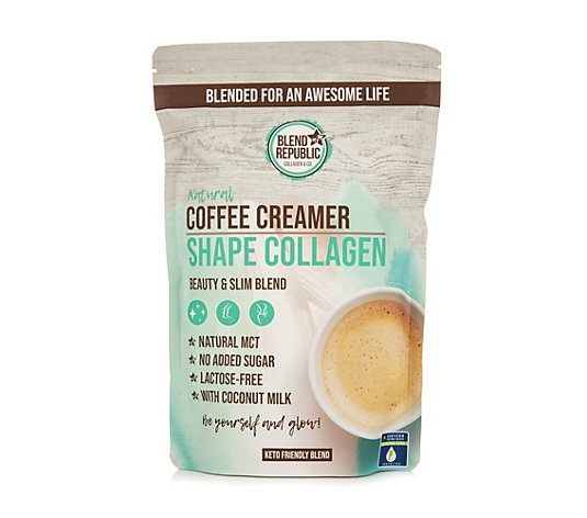 BLEND REPUBLIC® Coffee Cremer Shape Collagen mit Kokos- & MCT Öl 300g für 30 Portionen
