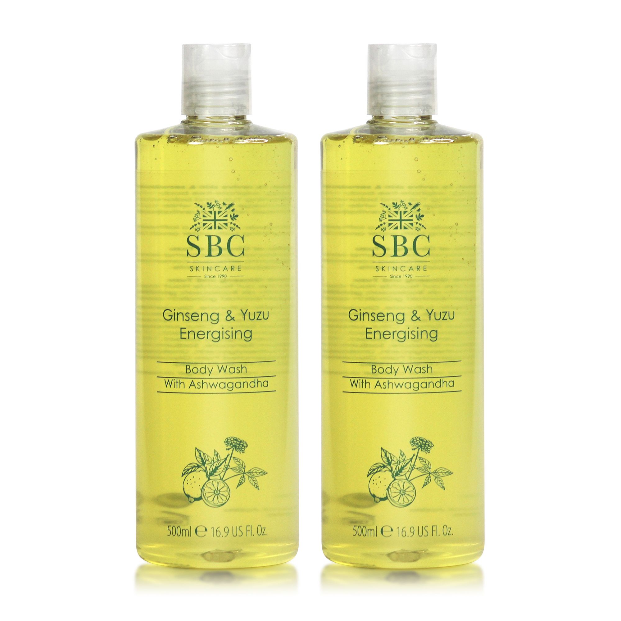 SBC Ginseng & Yuzu mit Ashwagandha Duschgel Duo 2x 500ml