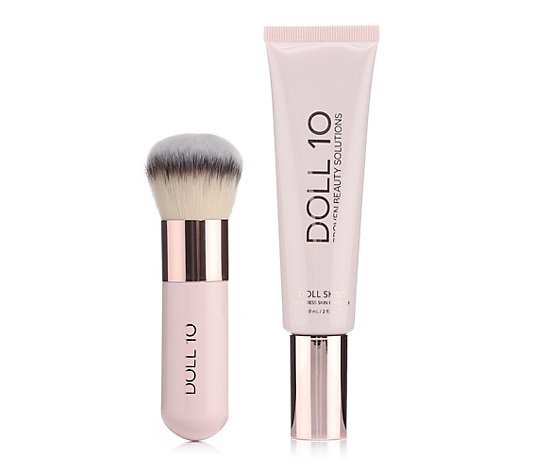 DOLL 10 BEAUTY Make-up-Set mit DollSkin Anti-Stress Foundation 60ml & Kabuki Pinsel