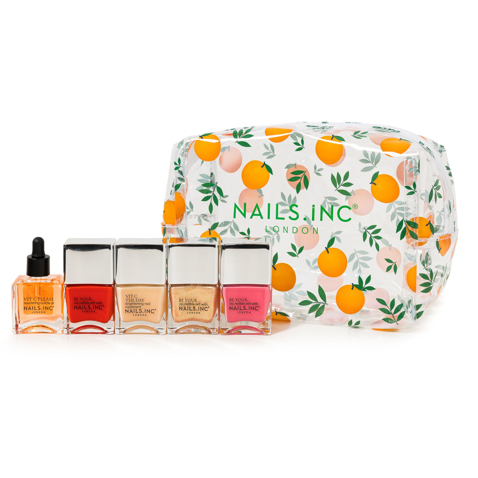 NAILS.INC® Vitamin CSon NagelpflegeSet mit Kosmetiktasche QVC.de