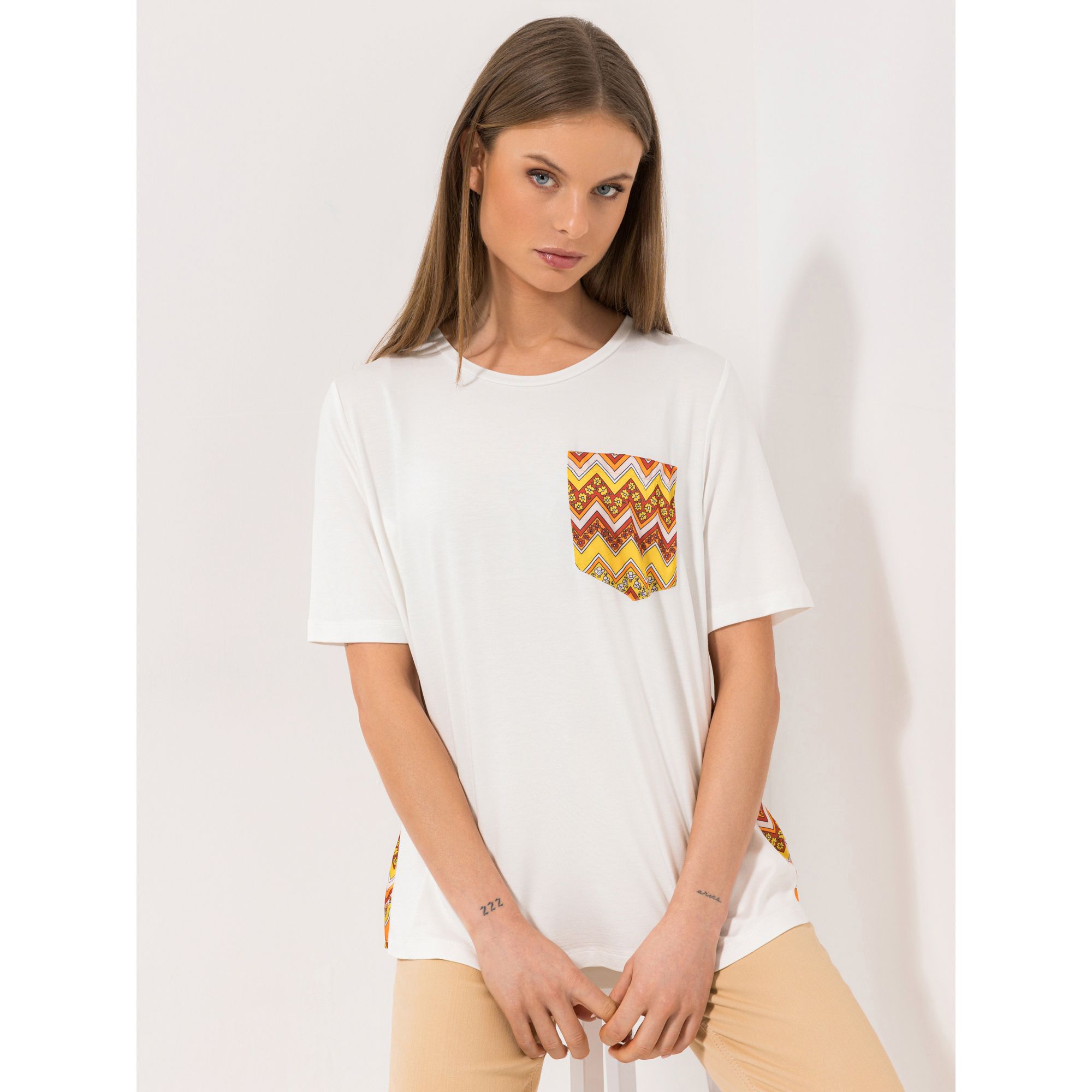 STEFFEN SCHRAUT Blusenshirt, 1/2-Arm Rücken bedruckt OEKO-TEX® leger weit