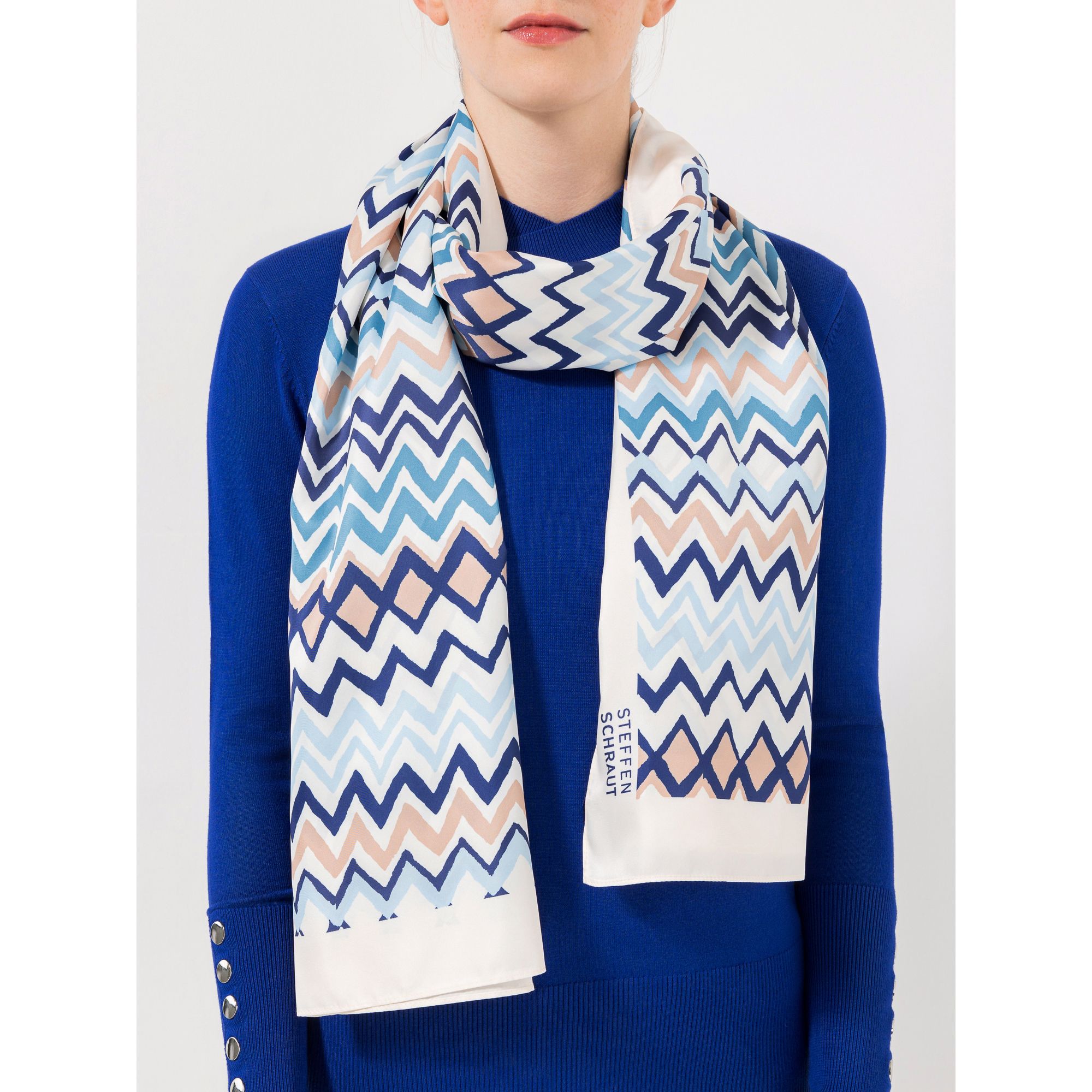 STEFFEN SCHRAUT Schal Caracas Twill-Stoff Allover-Druck ca. 190x90cm