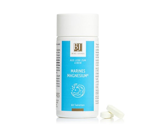 BEATE JOHNEN Aus Liebe zum Leben Marines Magnesium mit Vitamin B6 60 Tabletten 30 Tage