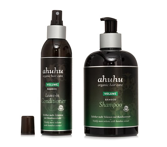 ahuhu organic hair care Bamboo Shampoo 500ml Leave-in Conditioner 200ml