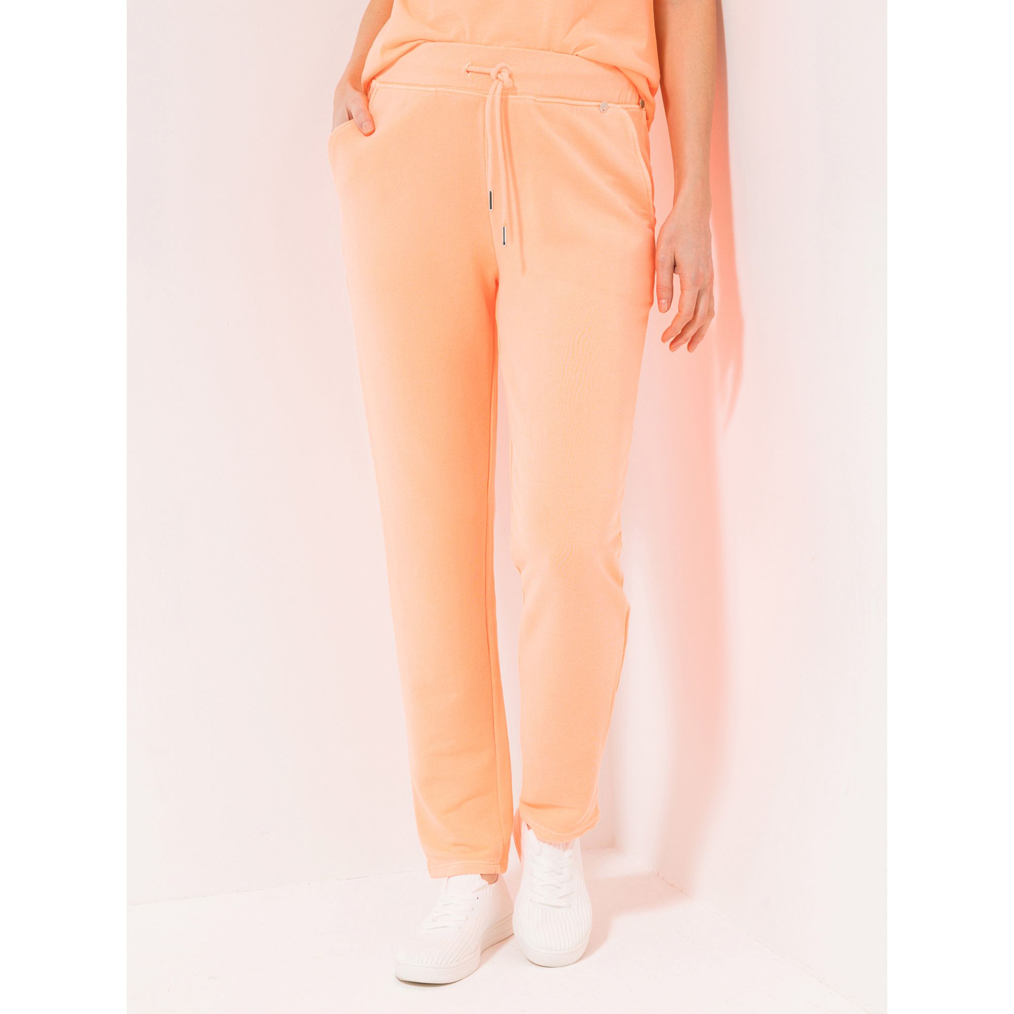 STRANDFEIN Sweathose Rundumdehnbund knöchellang schmales Bein