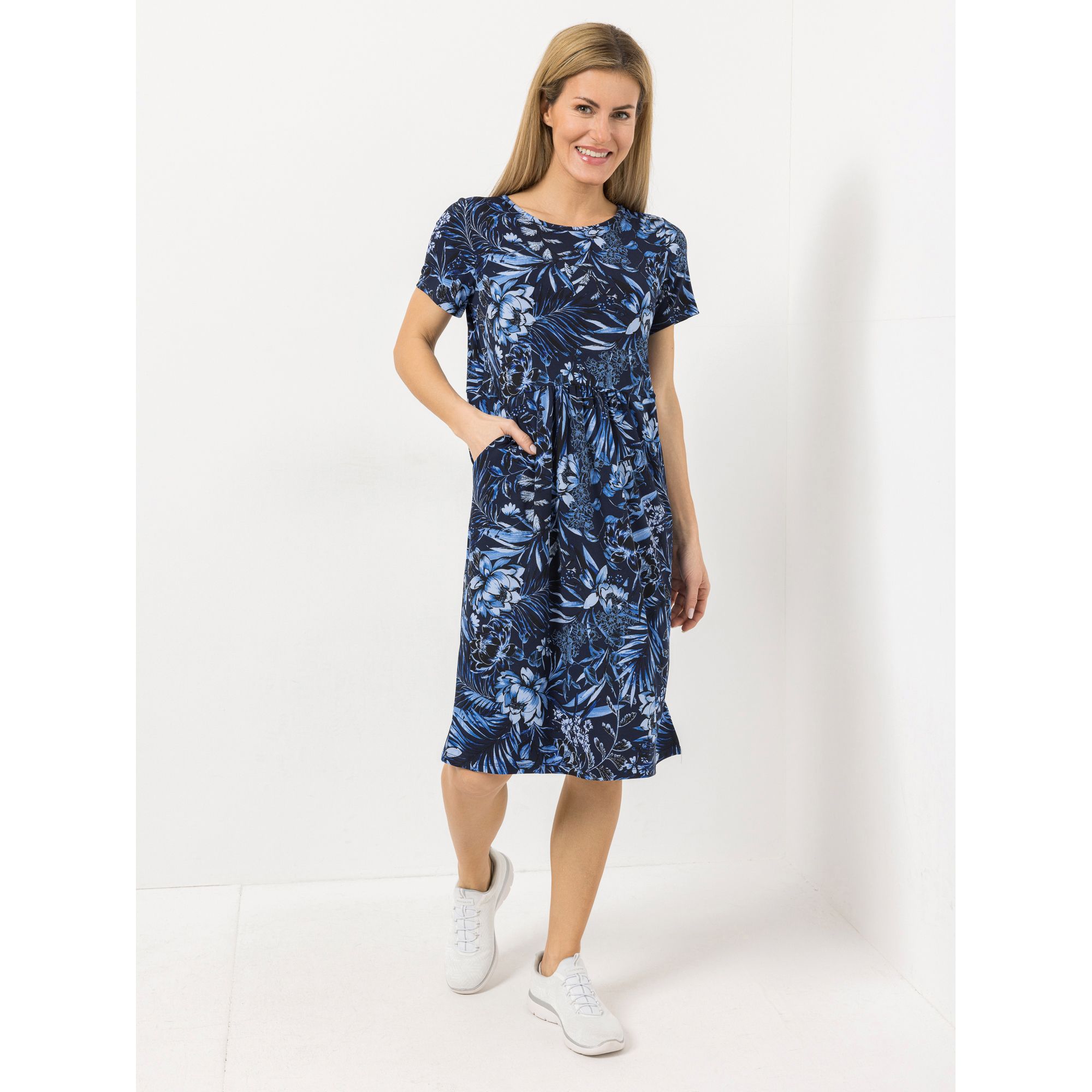 KIM & CO. Kleid, 1/2-Arm Brazil Knit Jersey 2 Eingrifftaschen knieumspielende Länge