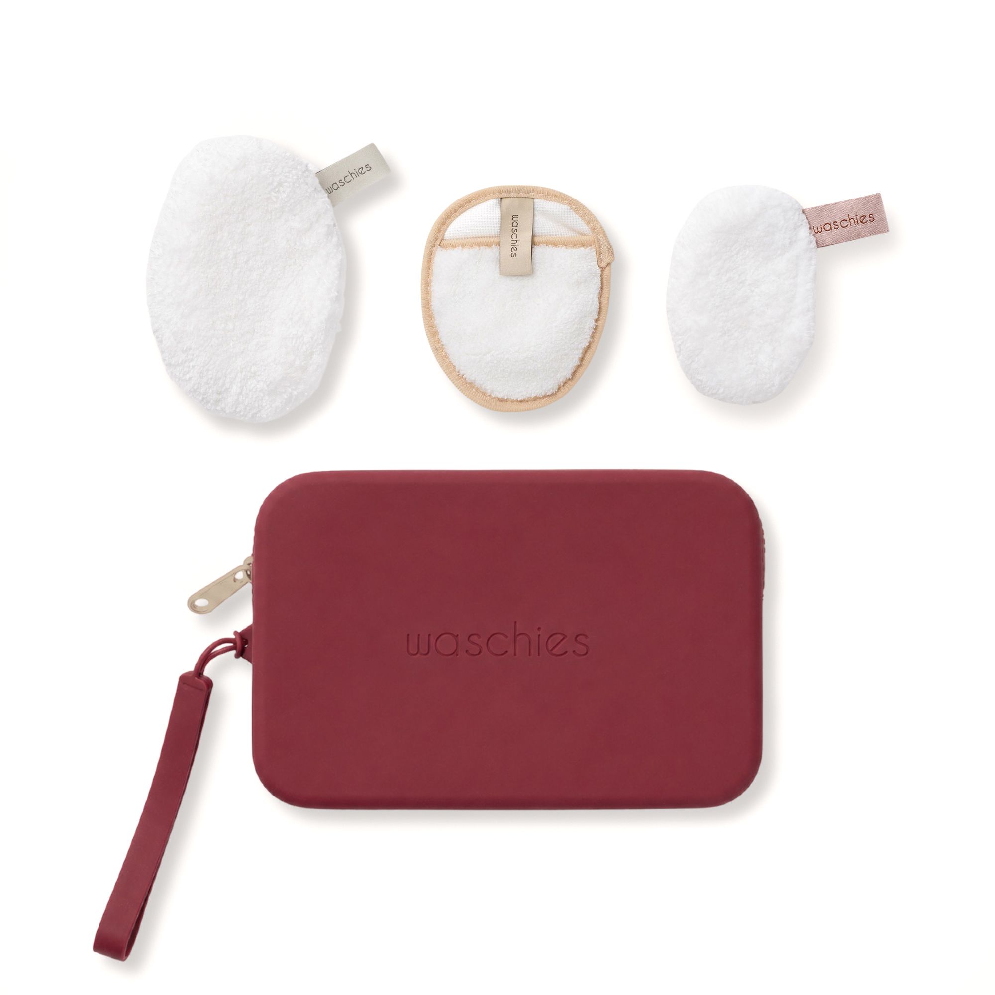 WASCHIES® Daily Cleansing Set für die tägliche Reinigungsroutine inkl Tasche, 4 tlg