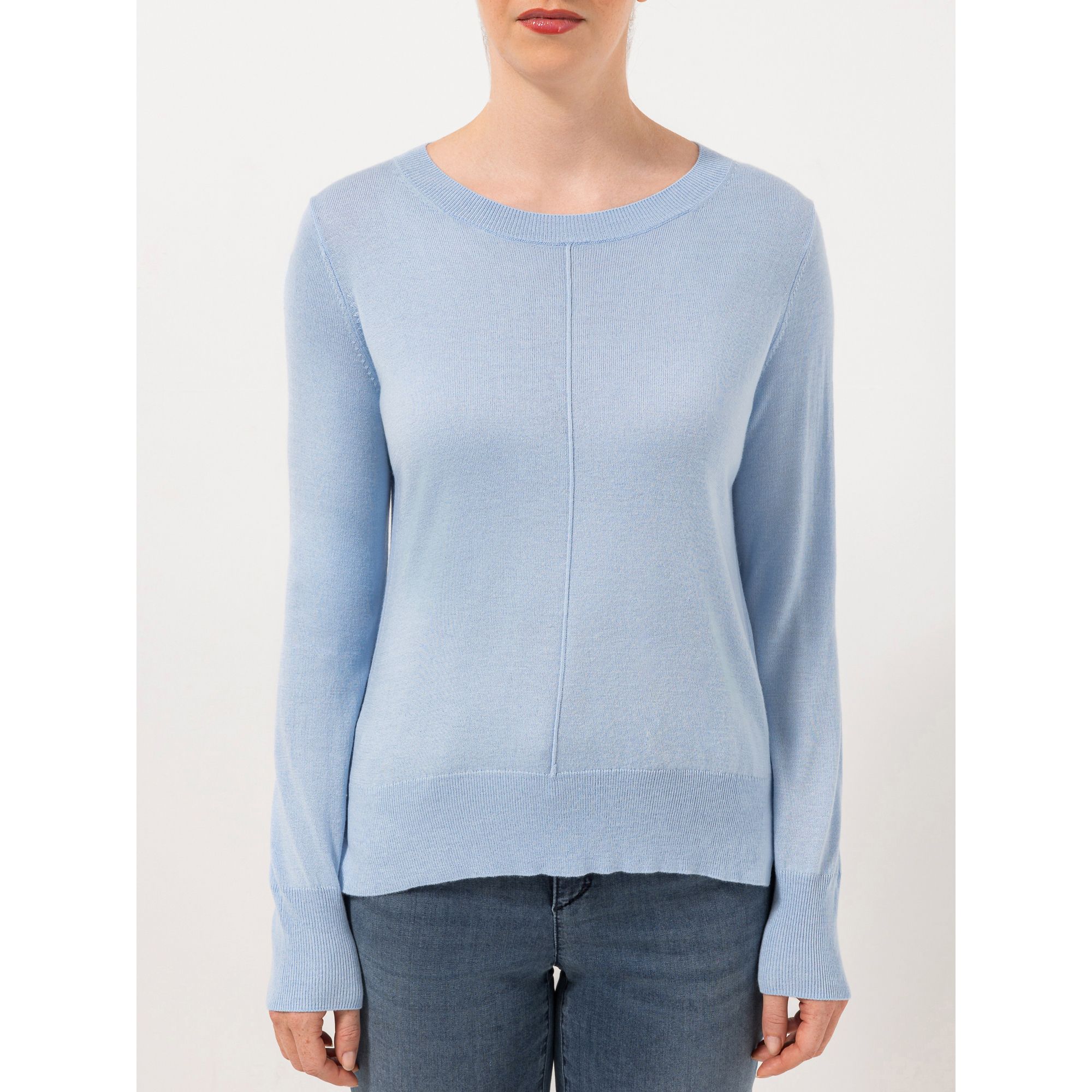 STEFFEN SCHRAUT Pullover Rundhalsausschnitt mit ECOVERO Viskose leger weit