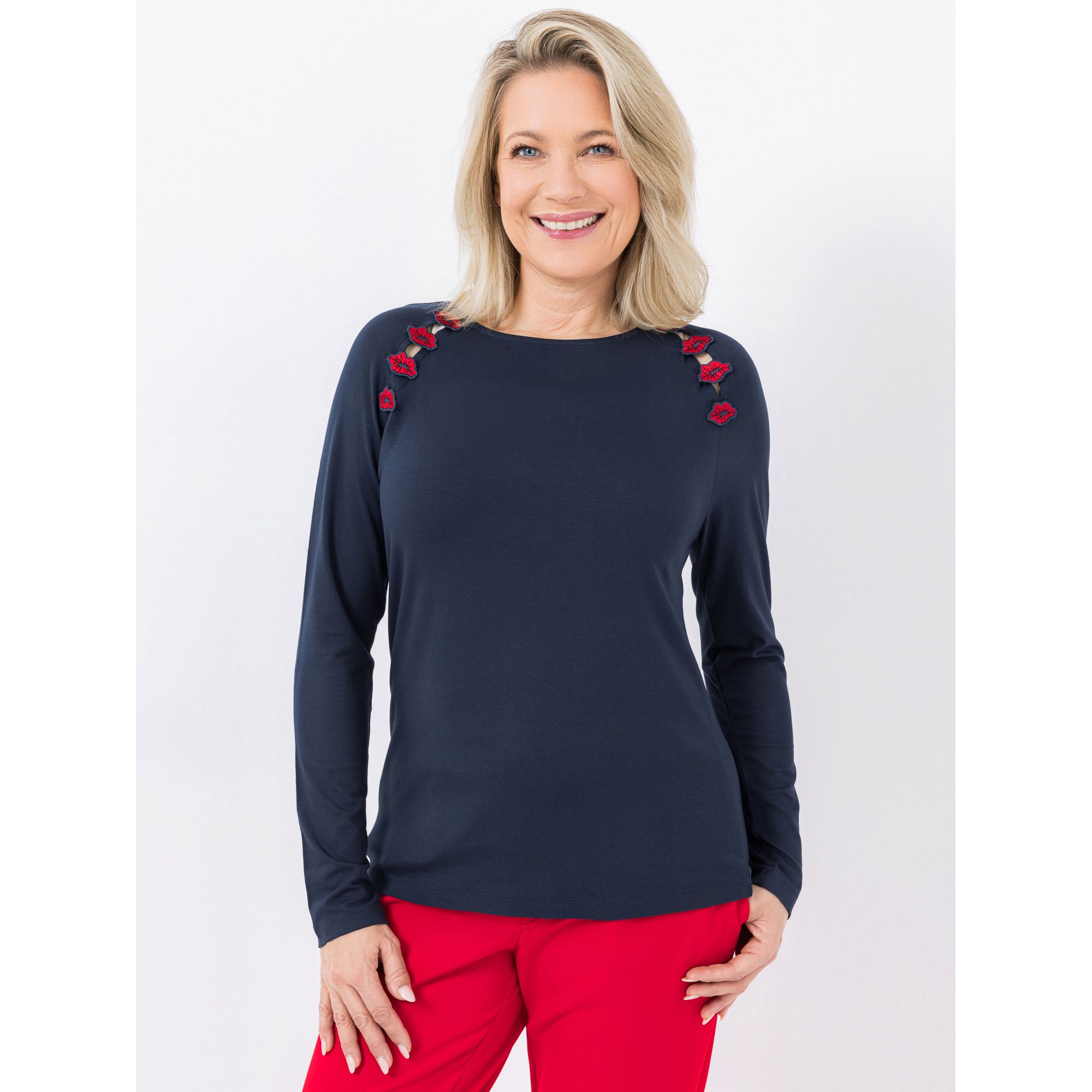 KILIAN KERNER SENSES Shirt, Langarm Raglan, Applikationen OEKO-TEX®Standard 100 figurumspielend