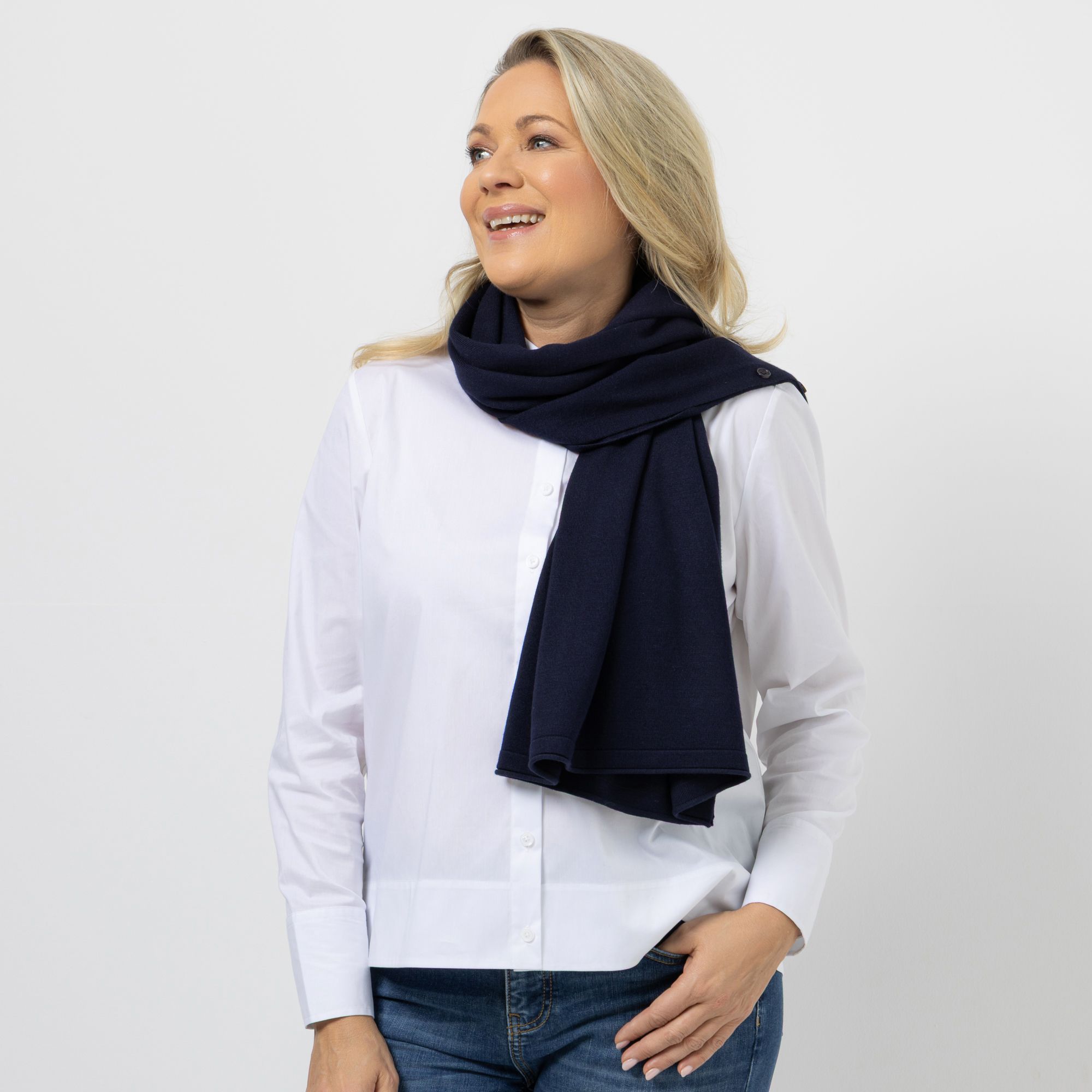 ANNA VON GRIESHEIM Cardigan Multifunktion Knöpfe leger weit