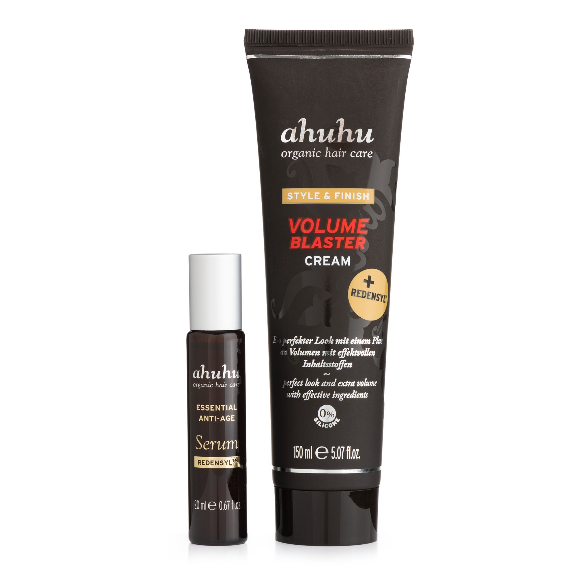 ahuhu organic hair care Éssential Anti-Age Serum 20ml & Volume Blaster Cream 150ml