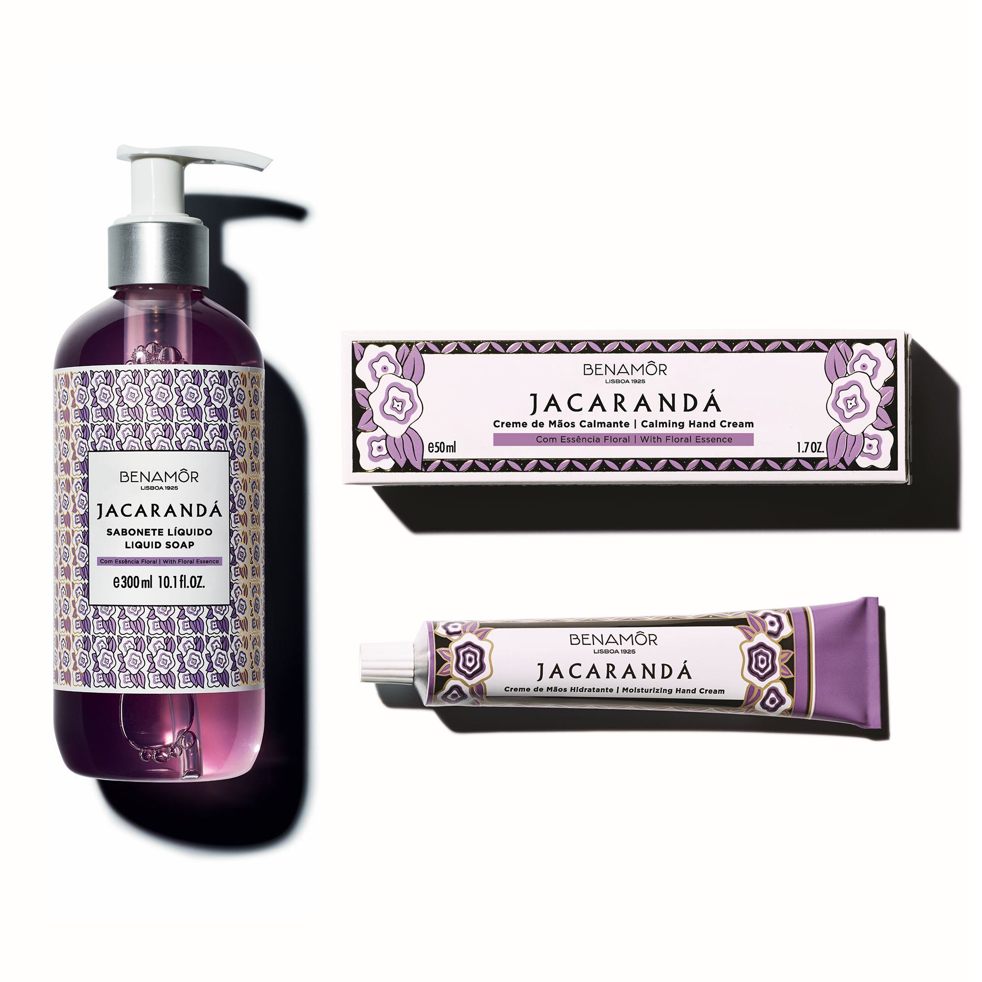 BENAMÔR Jacarandá Handseife 300ml, Handcreme 50ml