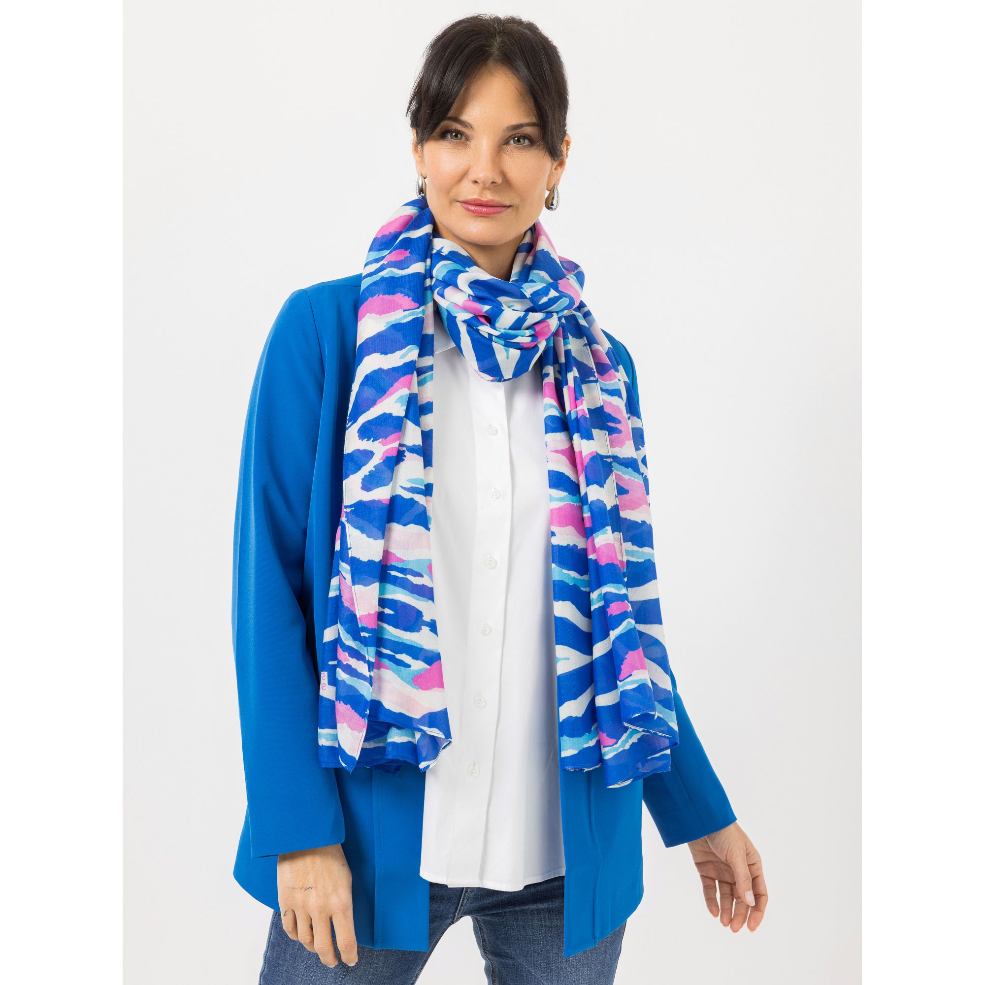 STEFFEN SCHRAUT Schal Biarritz Allover-Druck aus ECOVERO Viskose ca. 100x200cm