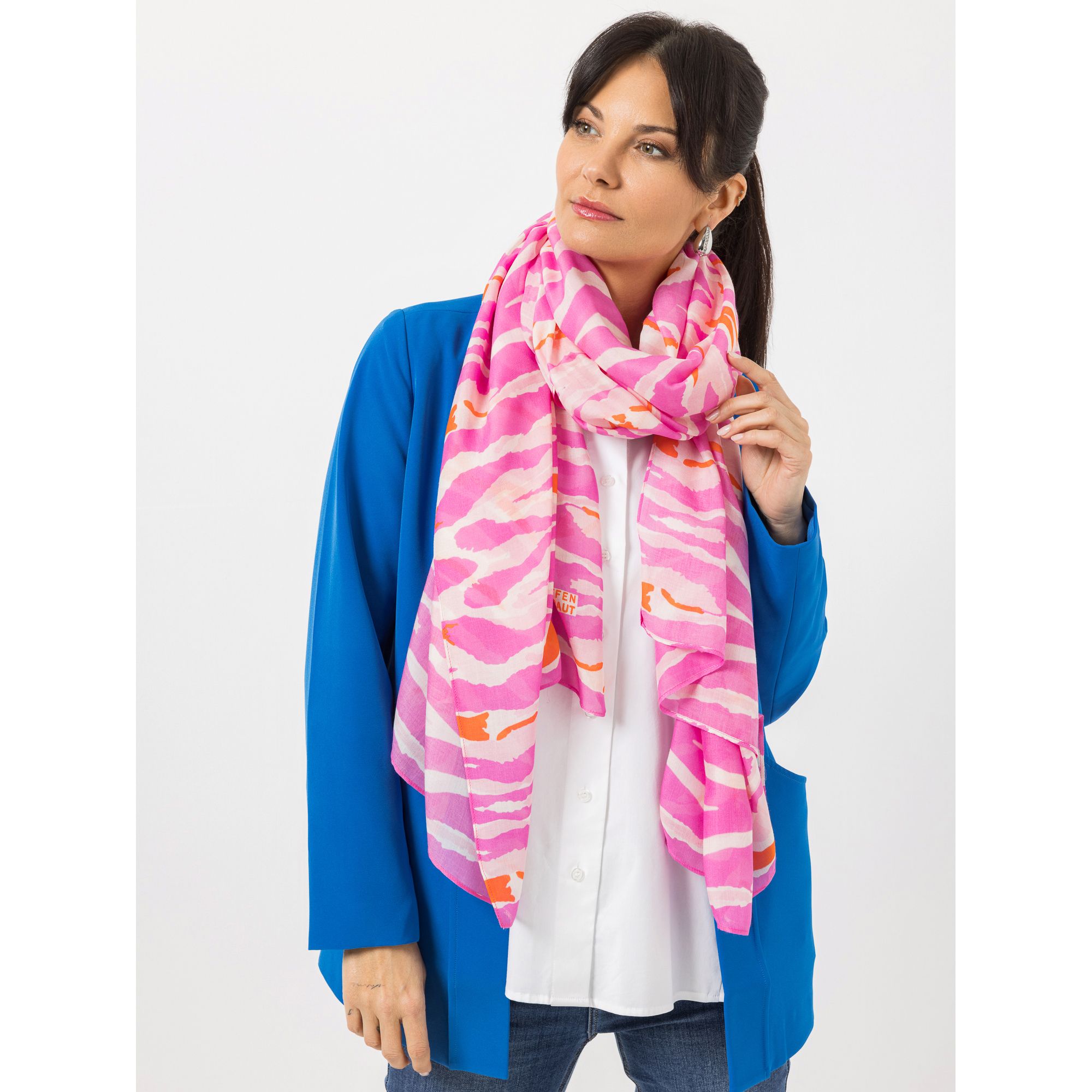 STEFFEN SCHRAUT Schal Biarritz Allover-Druck aus ECOVERO Viskose ca. 100x200cm