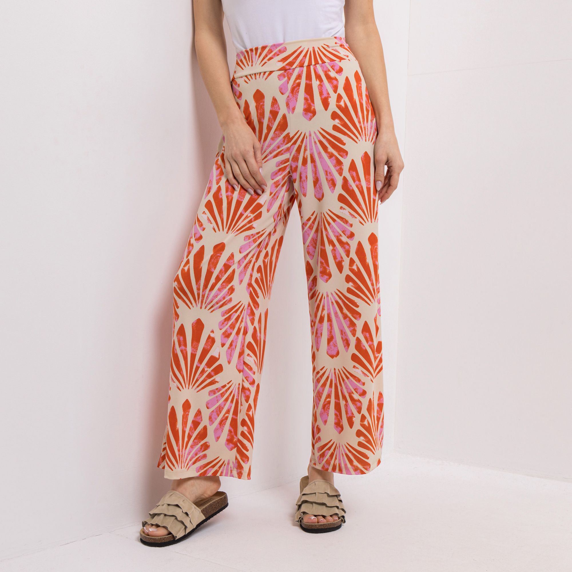 KIM & CO. Hose, lange Form Brazil Knit Jersey Rundumdehnbund weites Bein