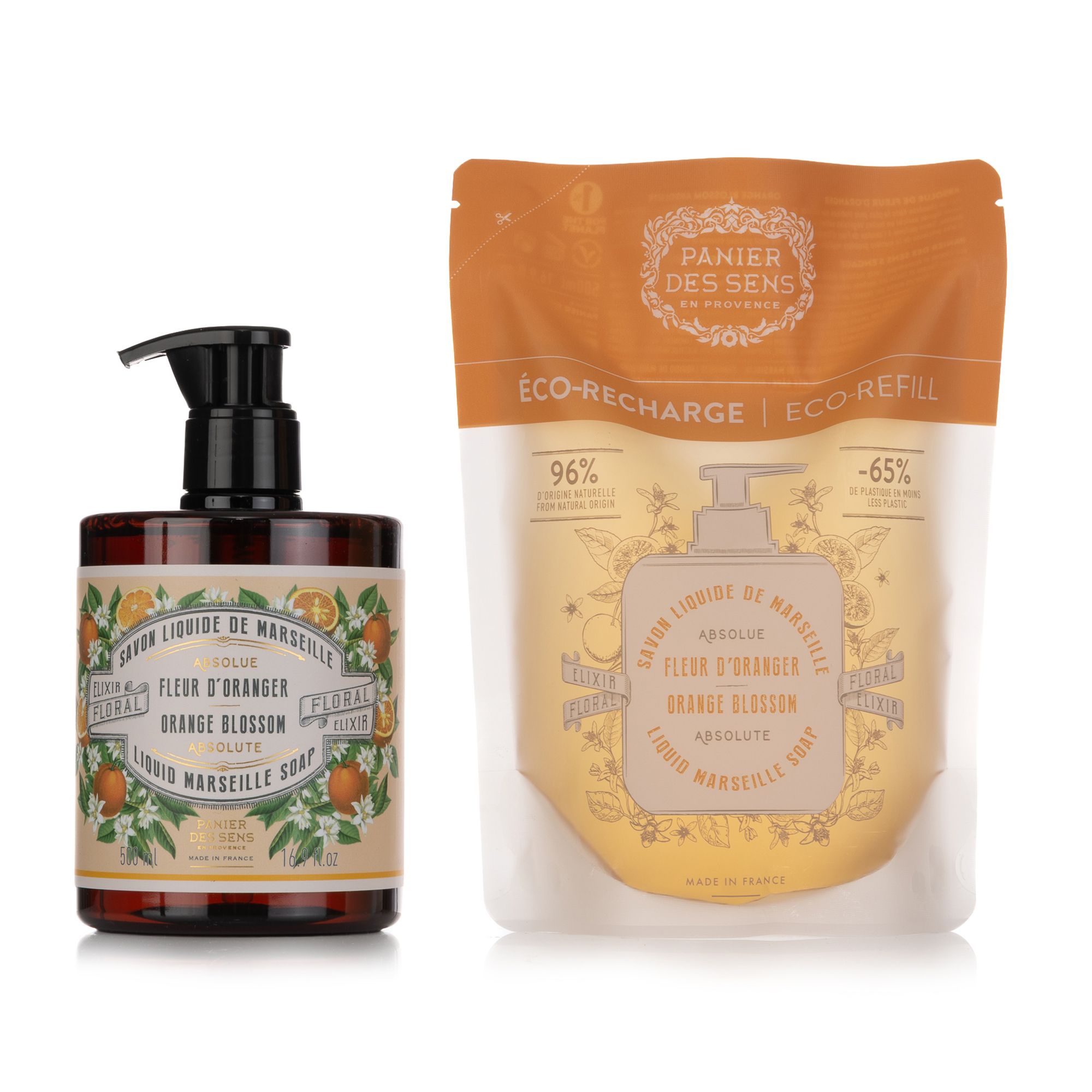 PANIER DES SENS Handseife Orangen-Blüte, Nachfüllpackung je 500ml