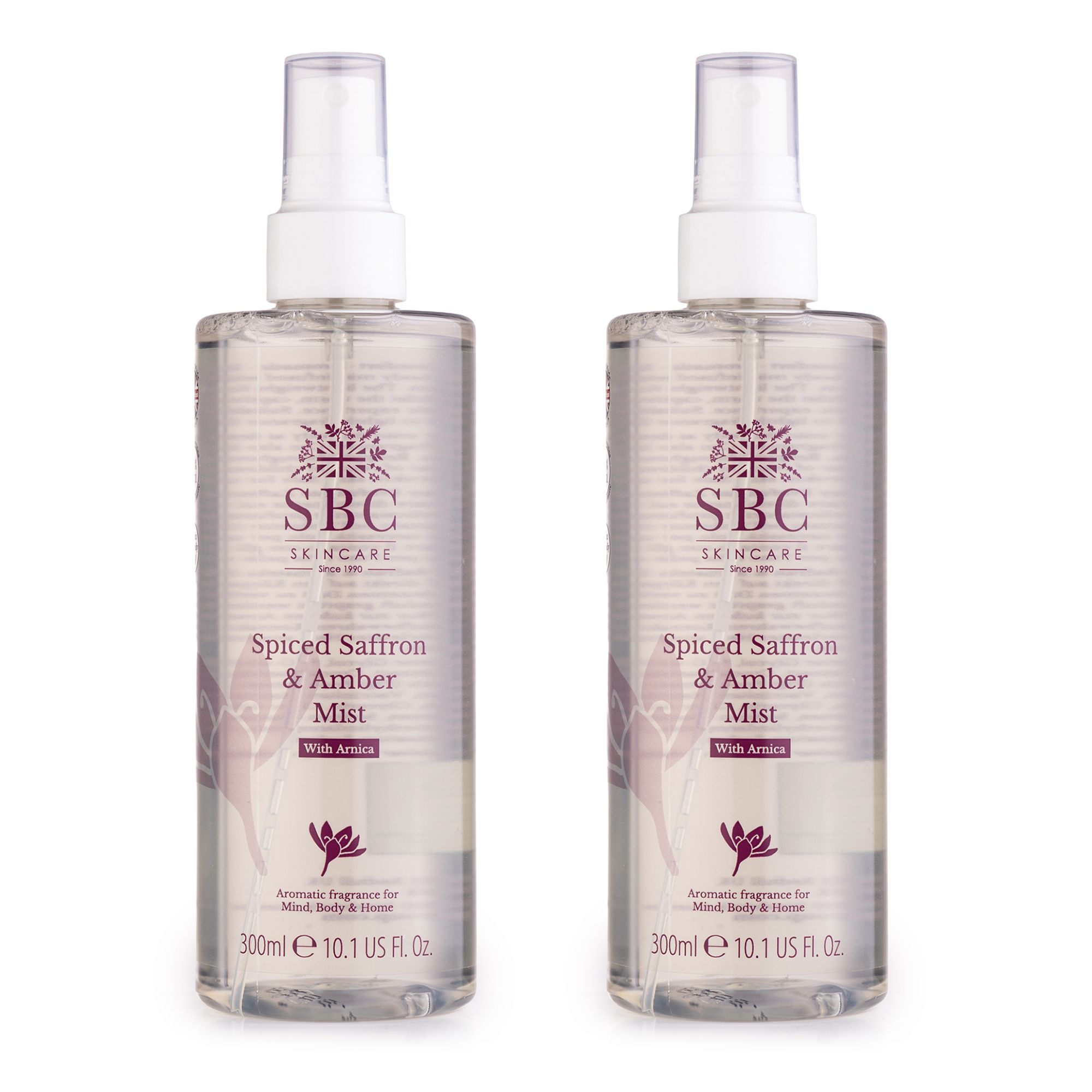 SBC Spiced Saffron & Amber Body & Room Spray Duo 2x 300ml