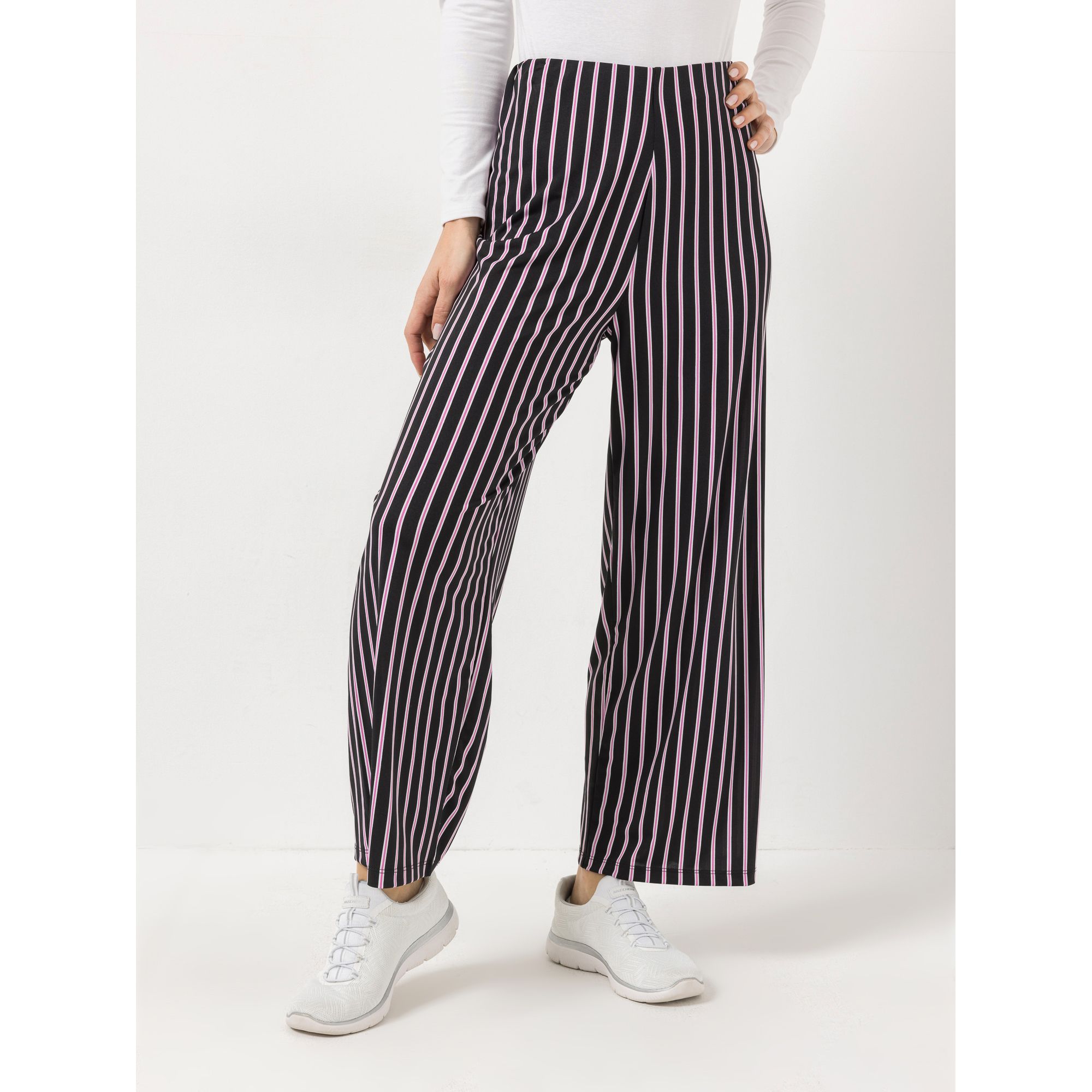 KIM & CO. Hose, knöchellang Brazil Knit Jersey Rundumdehnbund weites Bein