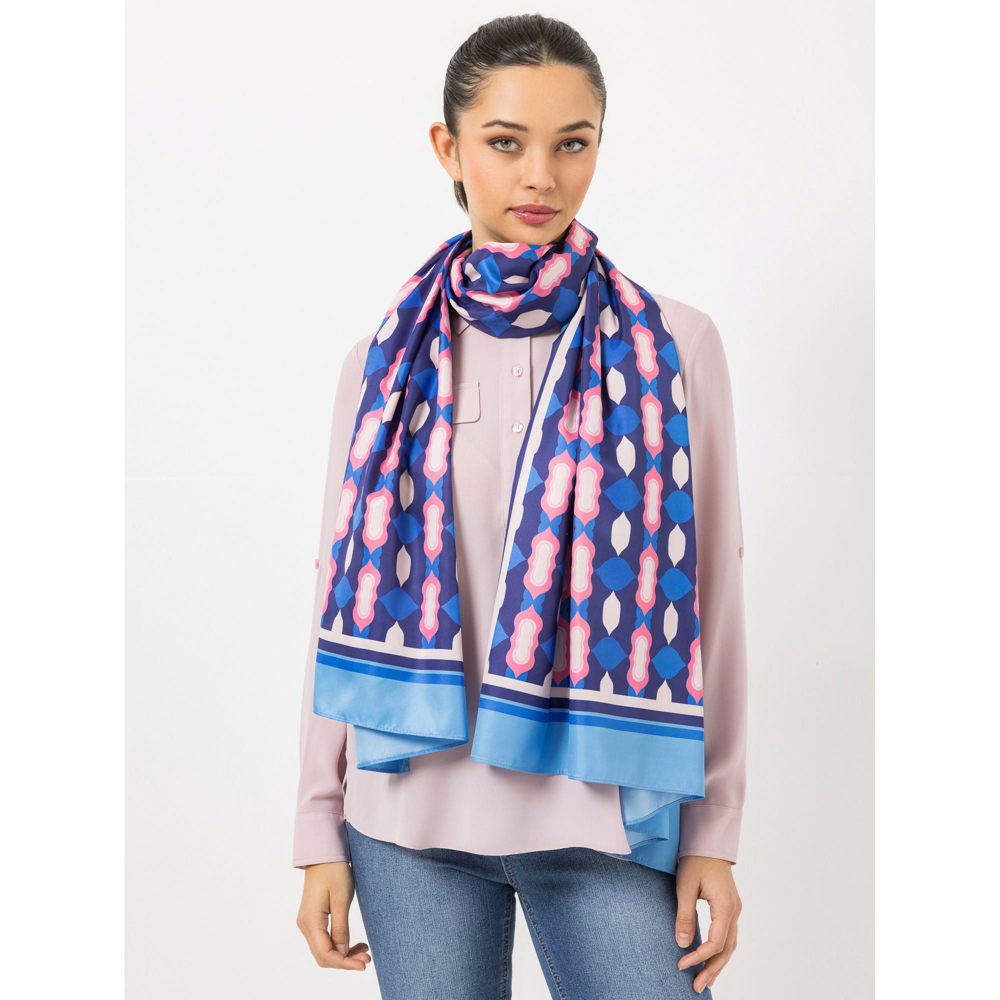 STEFFEN SCHRAUT Schal Caracas Twill-Stoff Allover-Druck ca. 190x90 cm