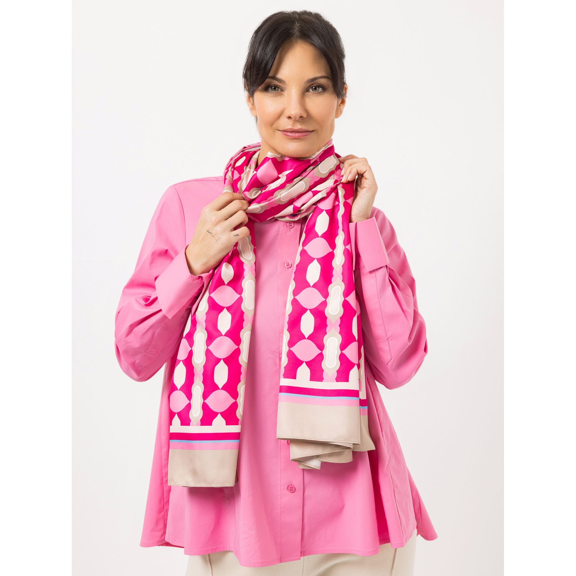 STEFFEN SCHRAUT Schal Caracas Twill-Stoff Allover-Druck ca. 190x90 cm