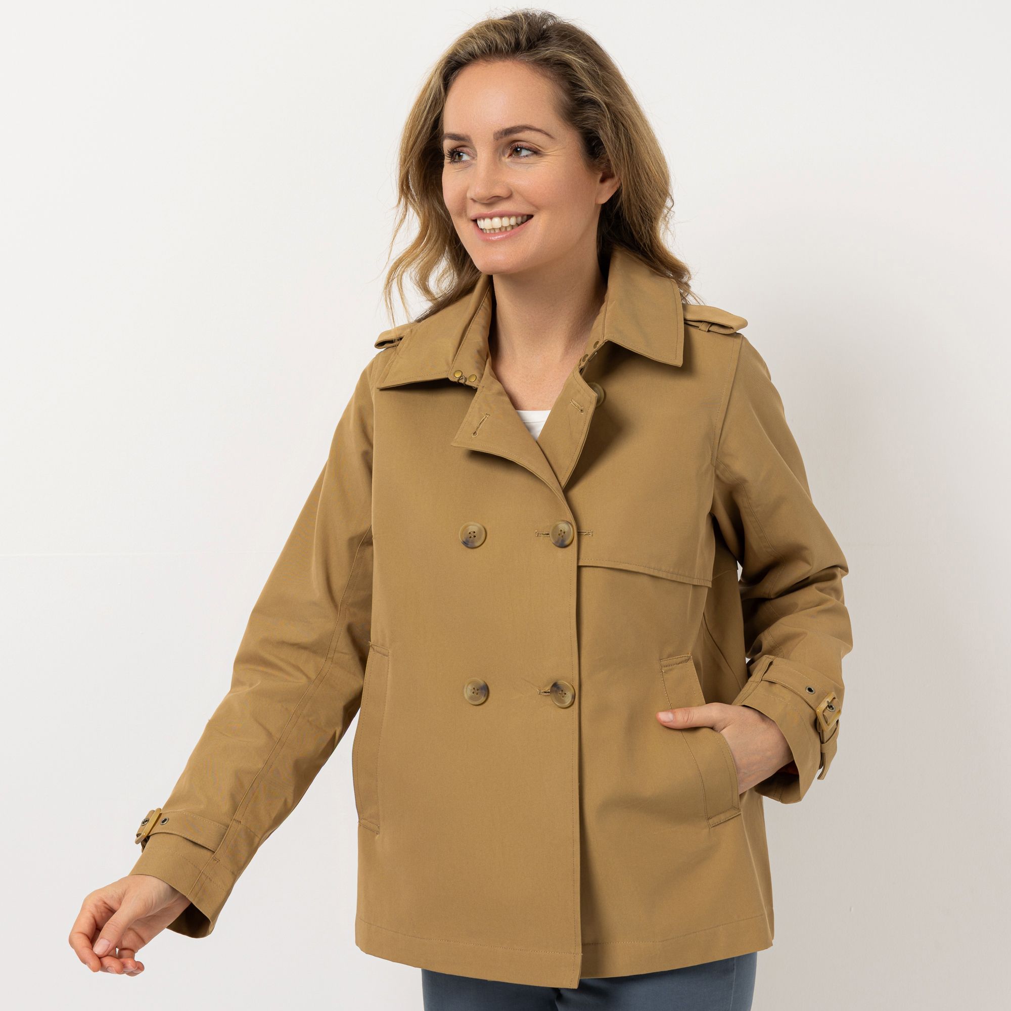 DAWID by Dawid Tomaszewski Jacke, Trench-Look doppelreihig figurumspielend