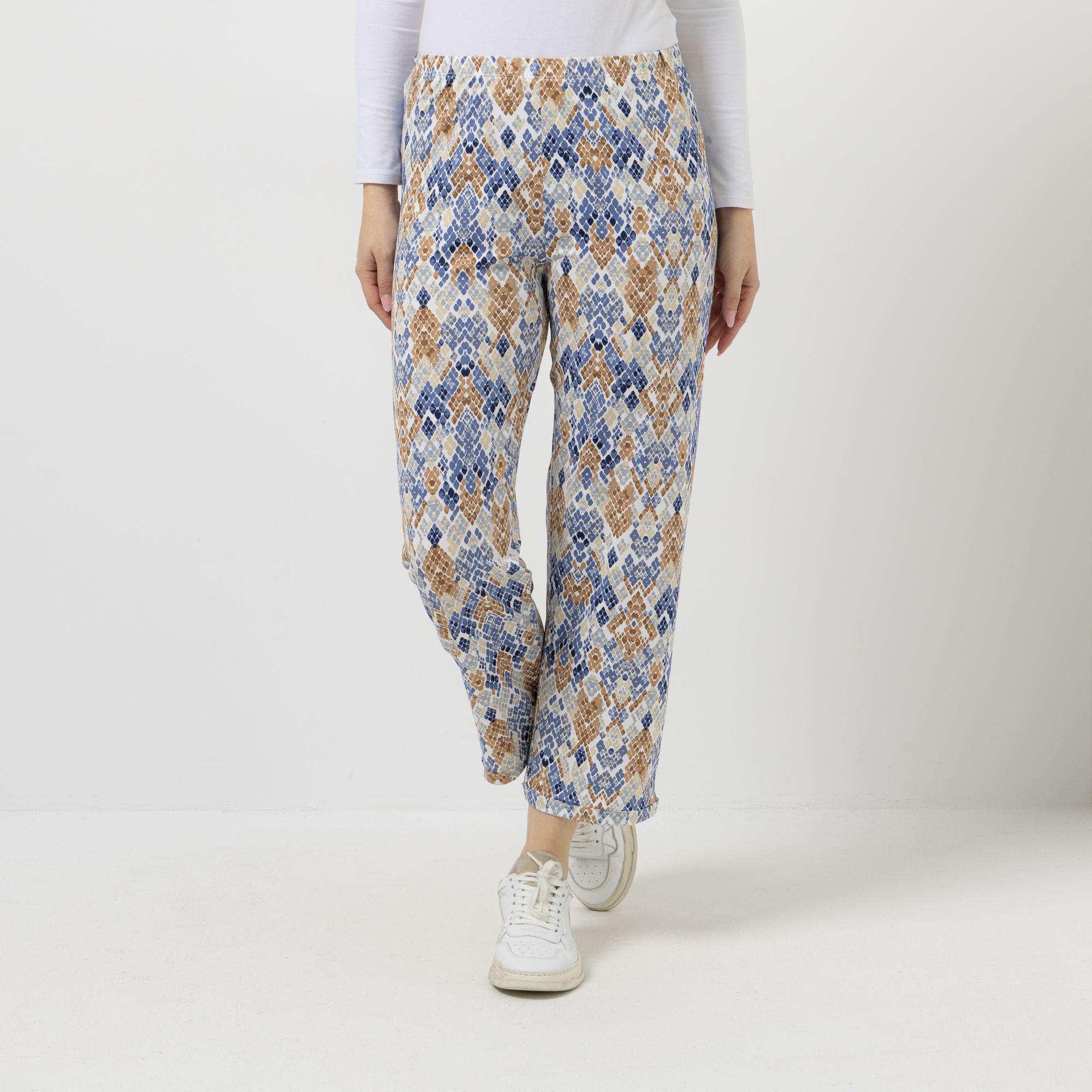 KIM & CO. Hose, 7/8-Länge Brazil Knit Jersey Rundumdehnbund schmaler Beinverlauf