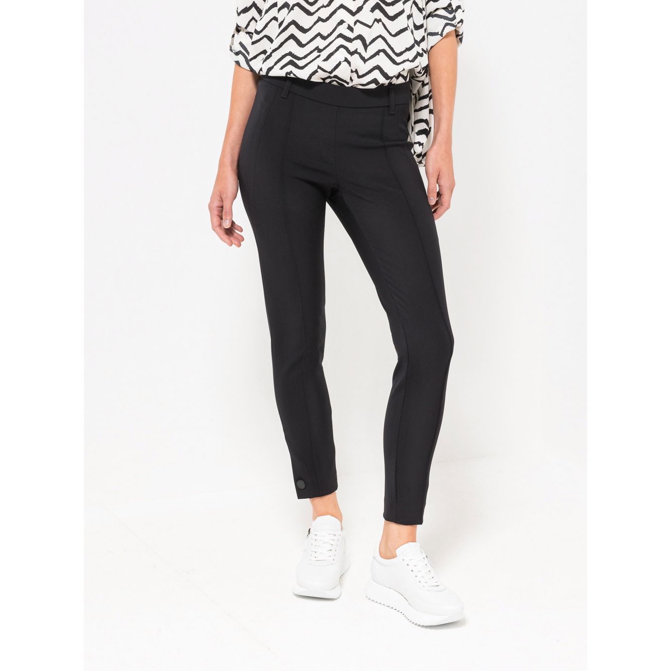 STEFFEN SCHRAUT Jeggings, London knöchellang Knopf-Detail sehr schmales Bein