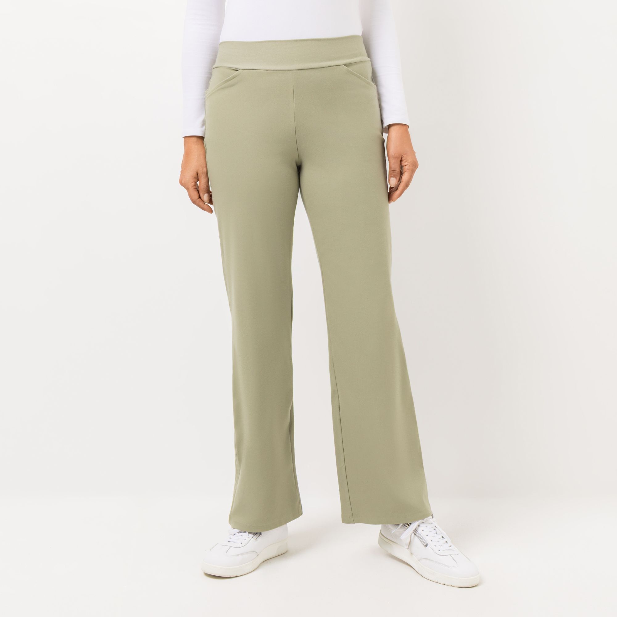 KIM & CO. Hose, 1/1-Länge Denim Jersey 2 Eingrifftaschen gerader Beinverlauf
