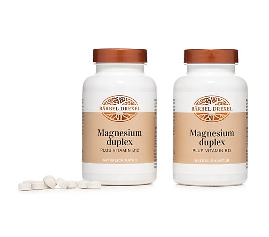 BÄRBEL DREXEL Magnesium duplex Plus Vitamin B 12 2x 350 Presslinge für ca. 6 Monate