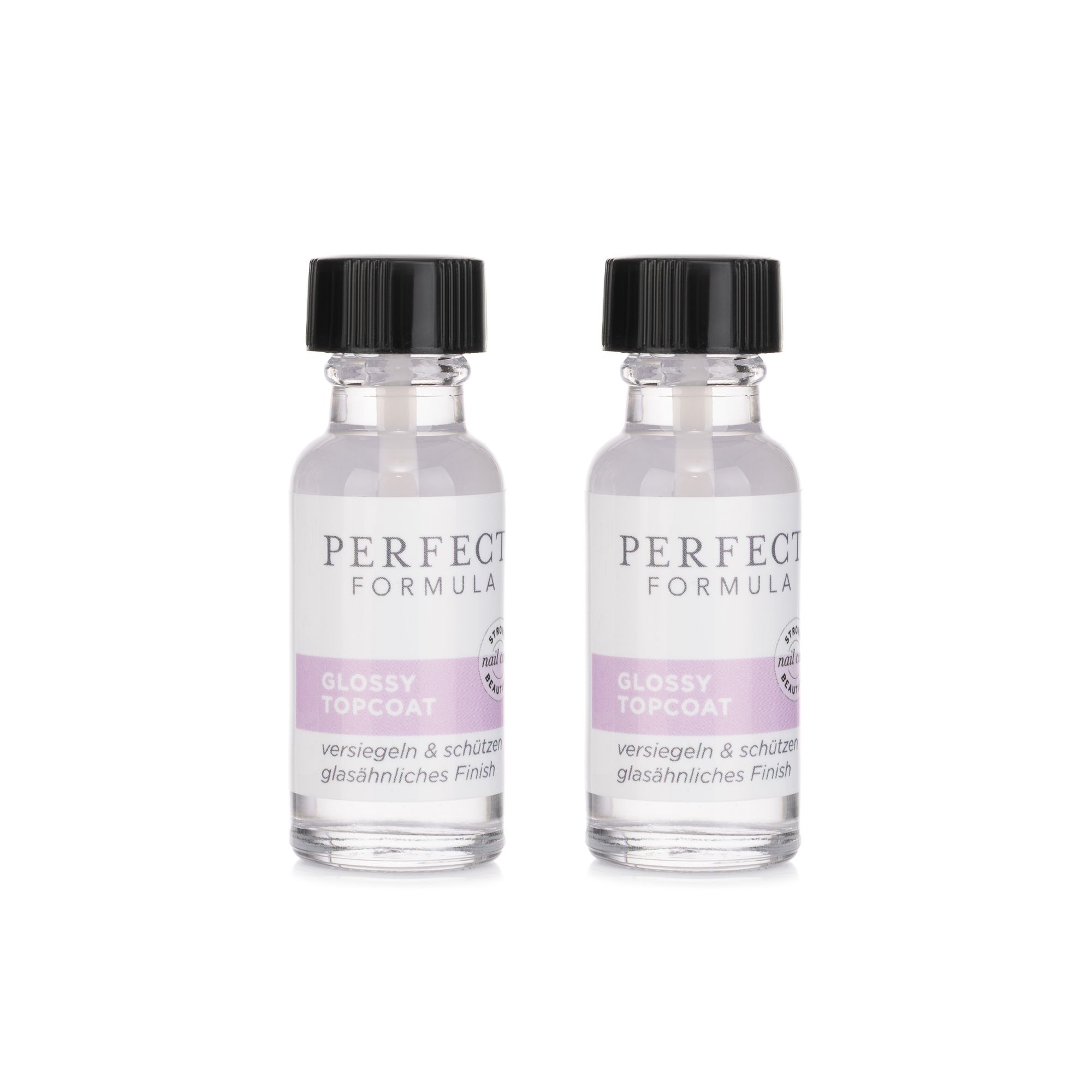 PERFECT FORMULA Glossy Topcoat Duo 2x18ml