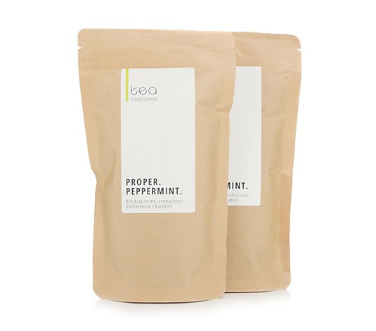 tea exclusive Proper Peppermint Bio Kräutertee aromatisierter 2x 70g