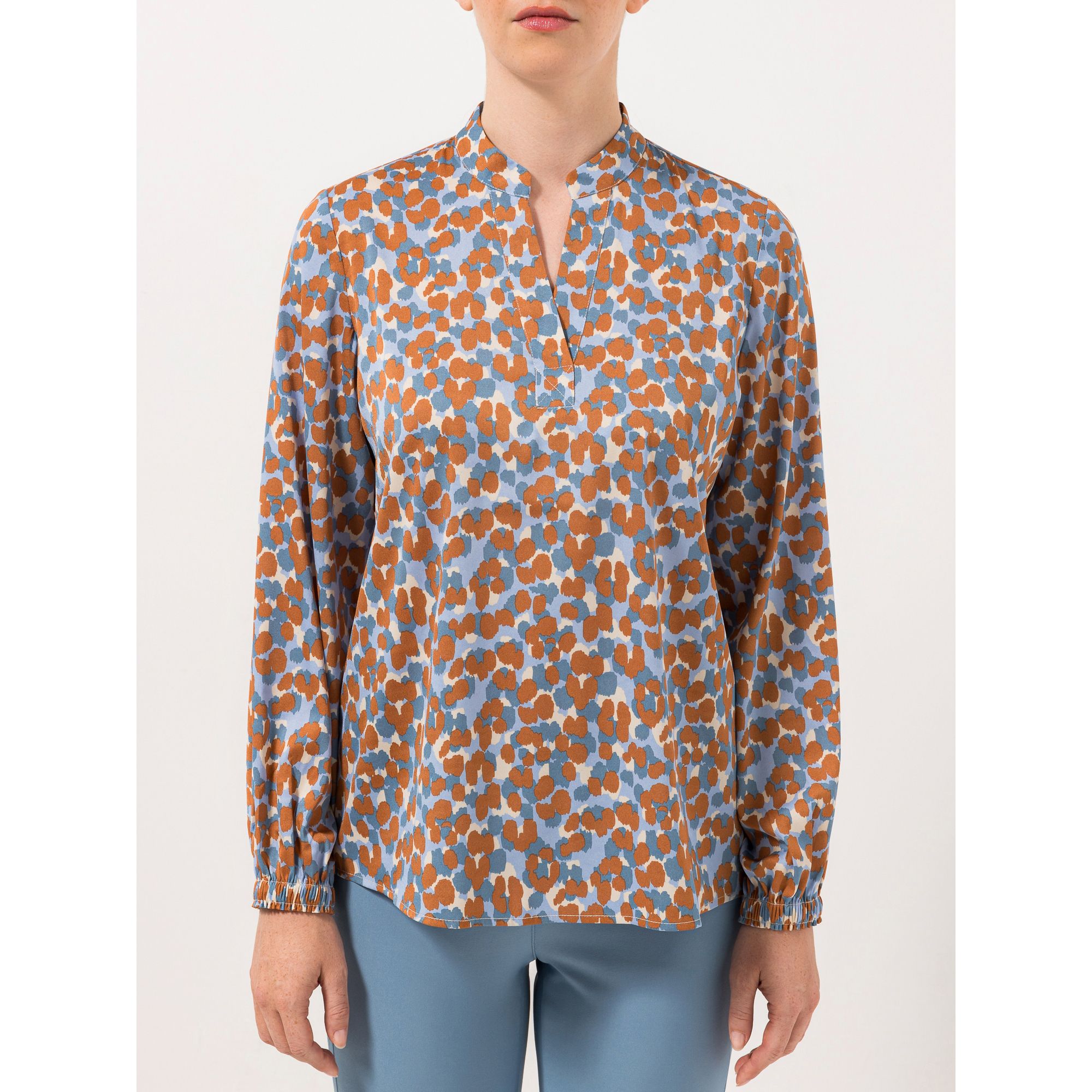 STEFFEN SCHRAUT Bluse V-Ausschnitt Zierblende leger weit