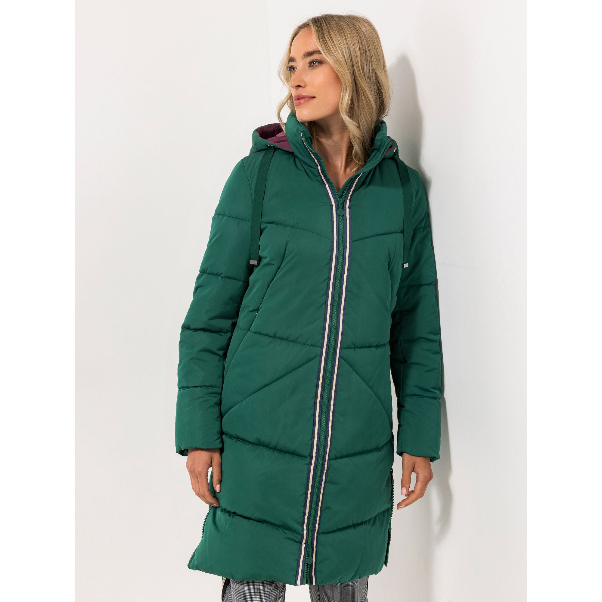 STRANDFEIN Steppmantel abnehmbare Kapuze GRS zertifiziert 2-Wege-Reißverschluss