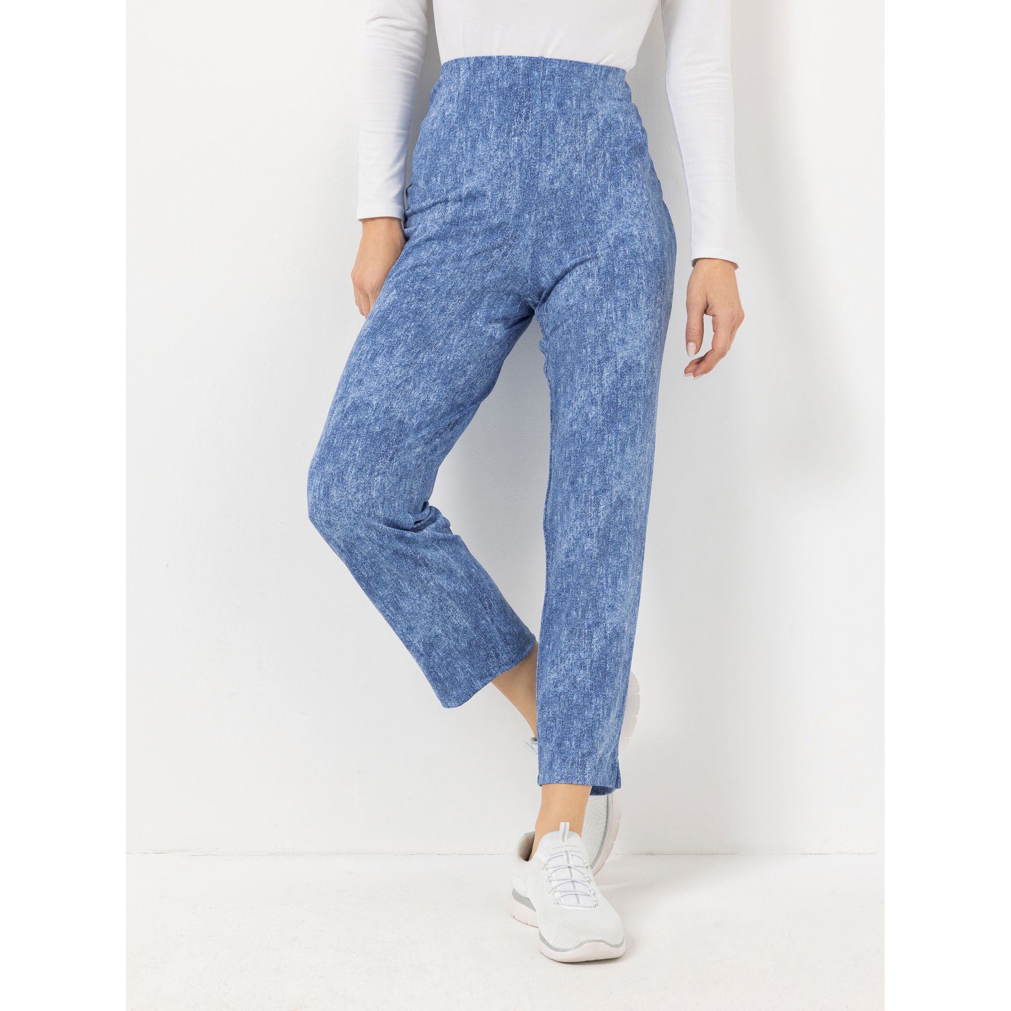 KIM & CO. Hose Kara Deluxe Brazil Knit knöchellang konischer Beinverlauf