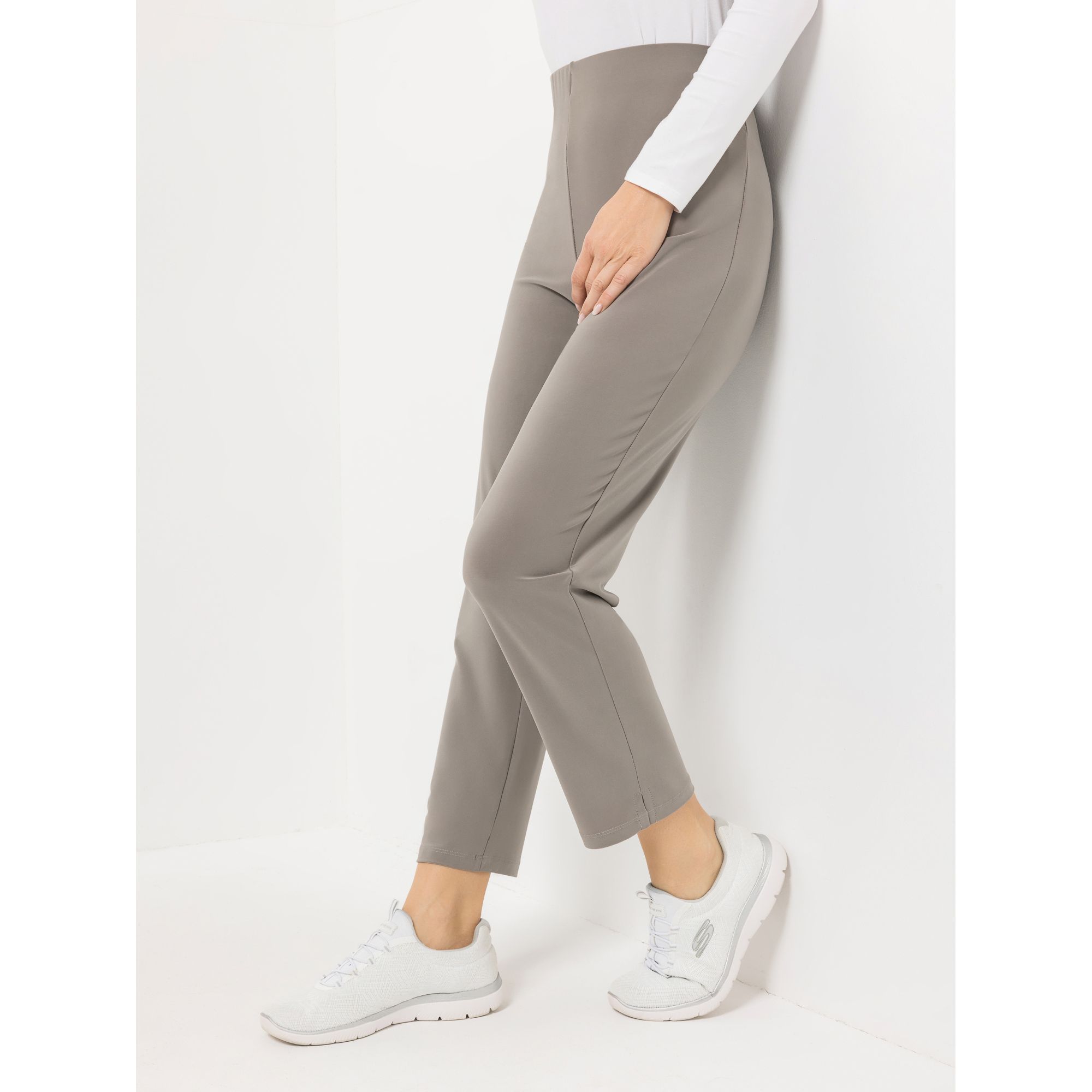 KIM & CO. Hose Kara Deluxe Brazil Knit knöchellang konischer Beinverlauf