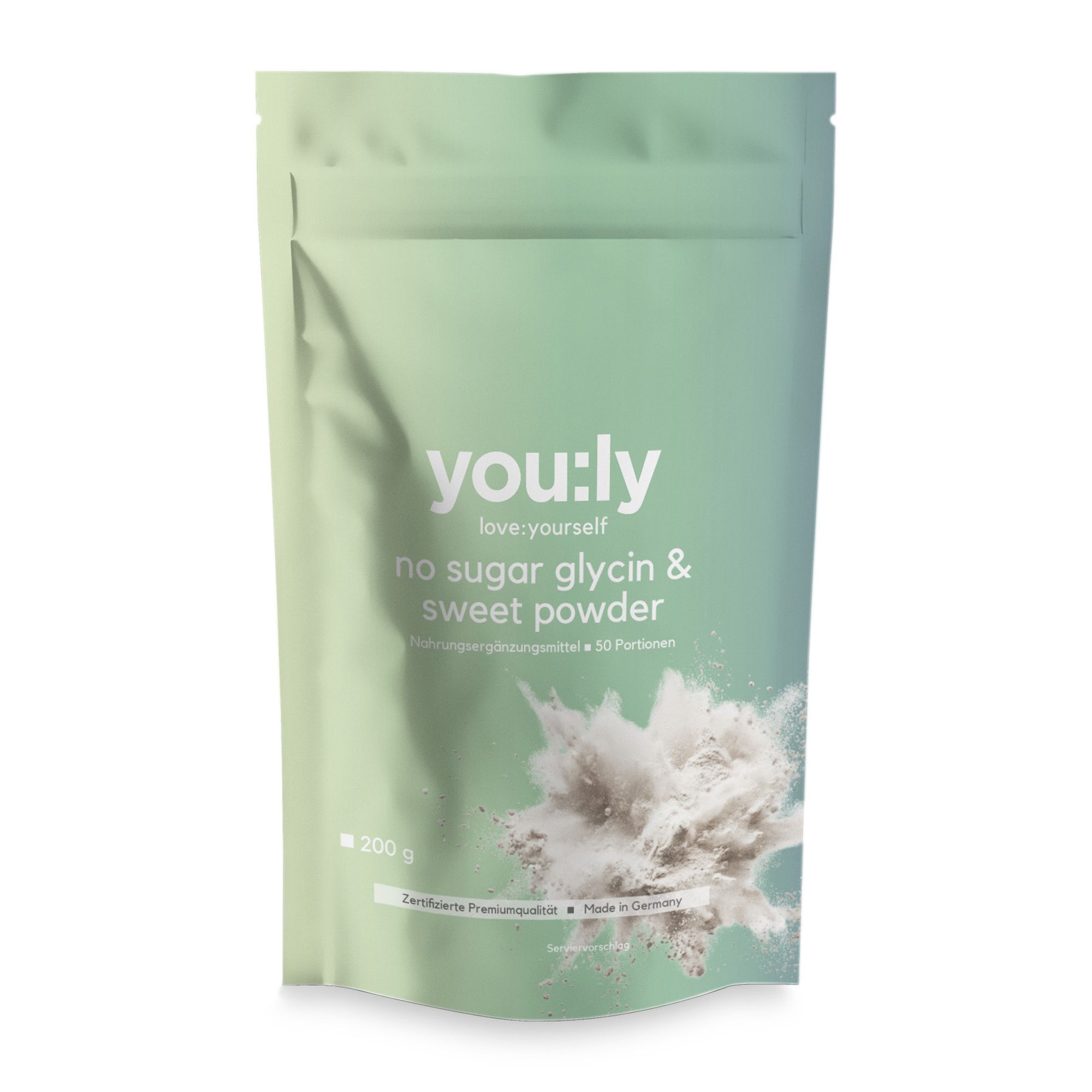 you:ly No Sugar Glycin & Sweet Powder 200g für 50 Portionen