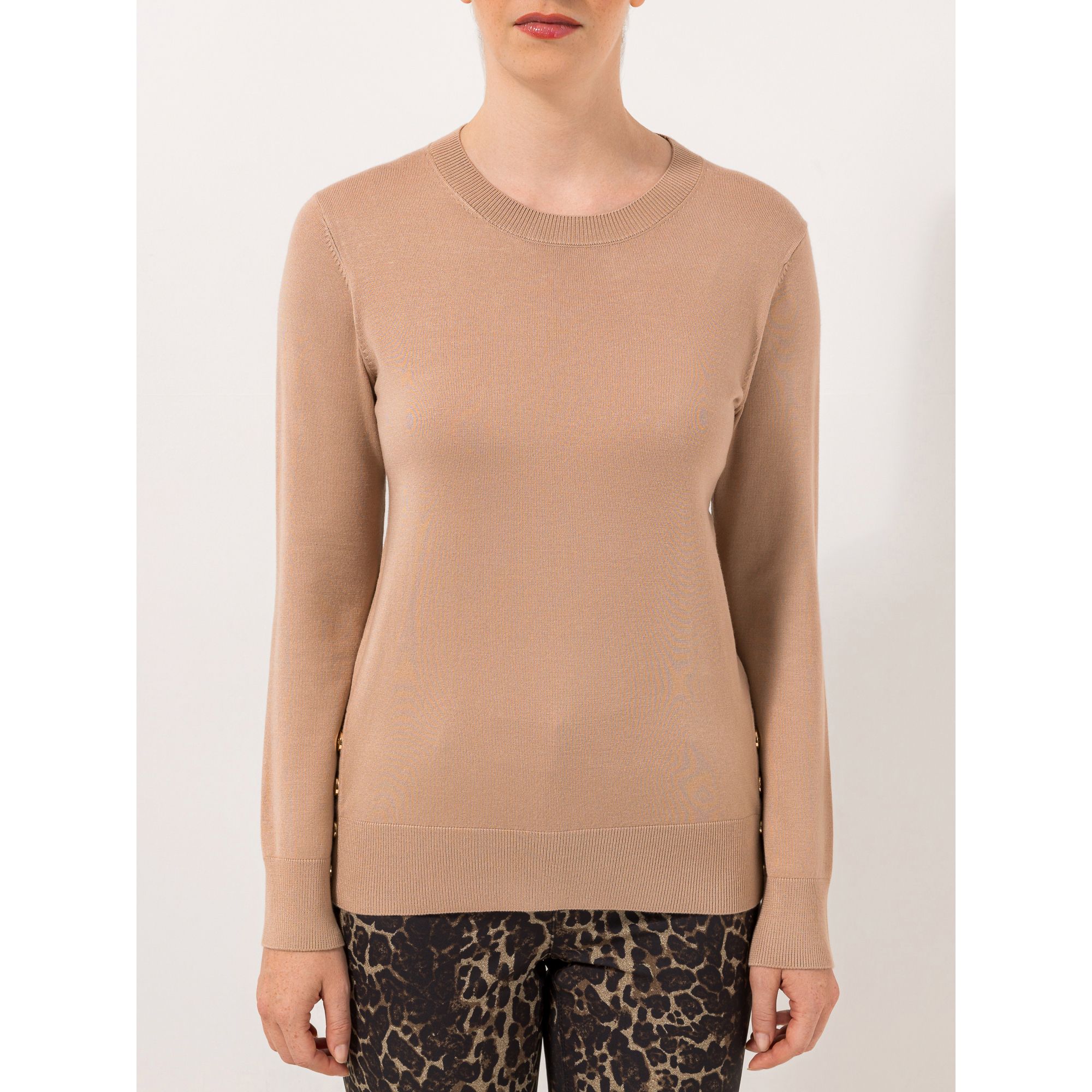 STEFFEN SCHRAUT Pullover Lille Feinstrick Zier-Knöpfe figurbetont