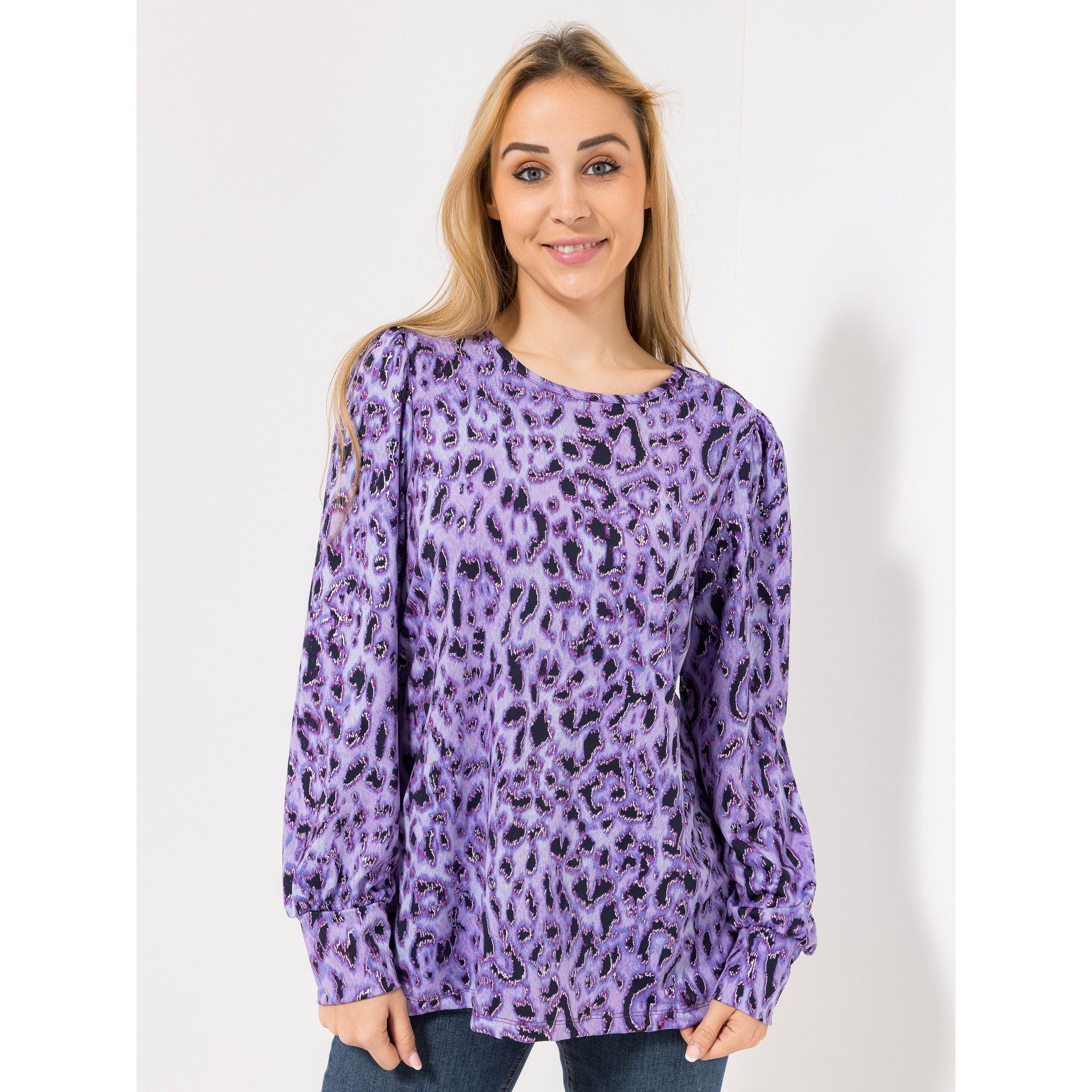 KIM & CO. Shirt, Langarm Brazil Knit Jersey Blusen-Ärmel figurumspielend