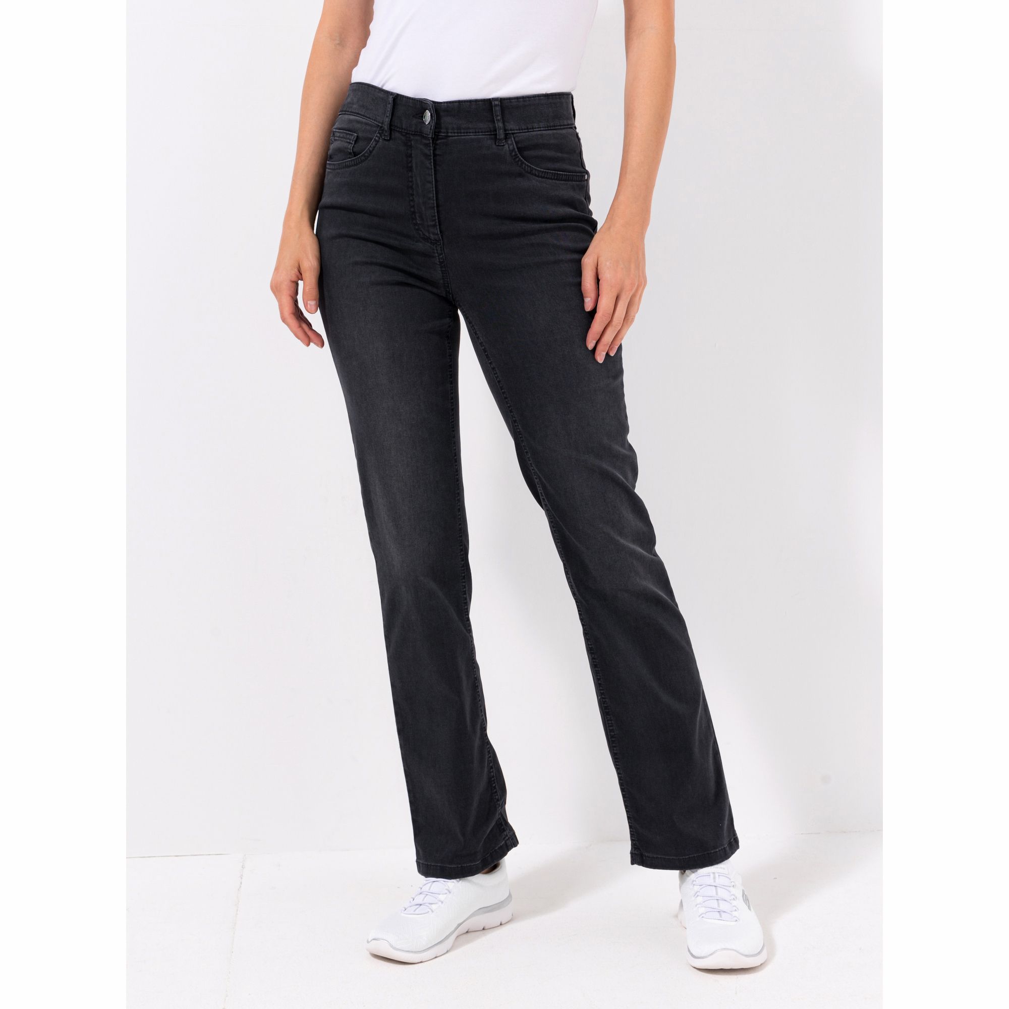 EVA LUTZ Jeans Efi 5-Pocket-Style lange Form gerades Bein