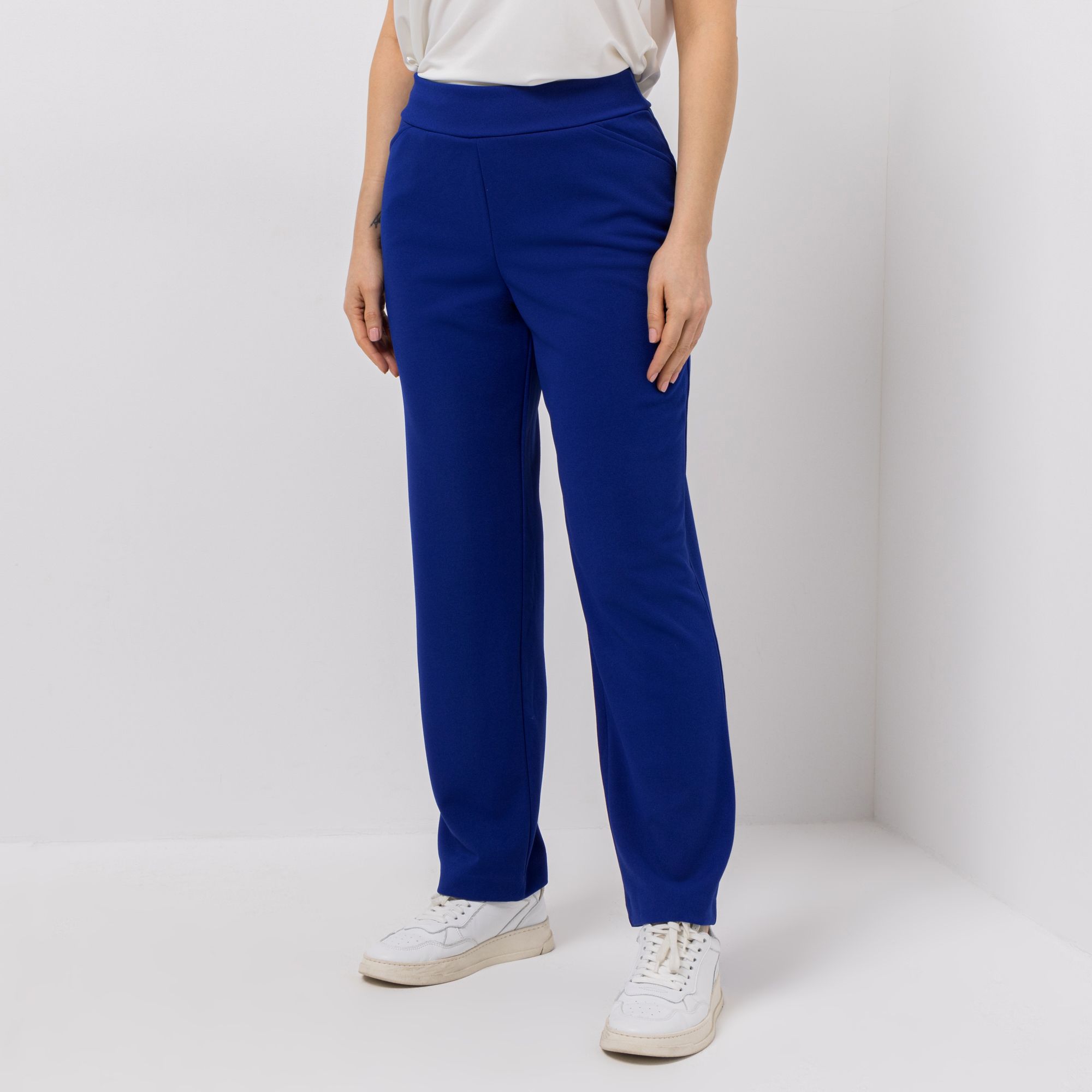 KIM & CO. Hose, knöchellang Ponti Crepe Jersey 2 Eingrifftaschen gerader Beinverlauf