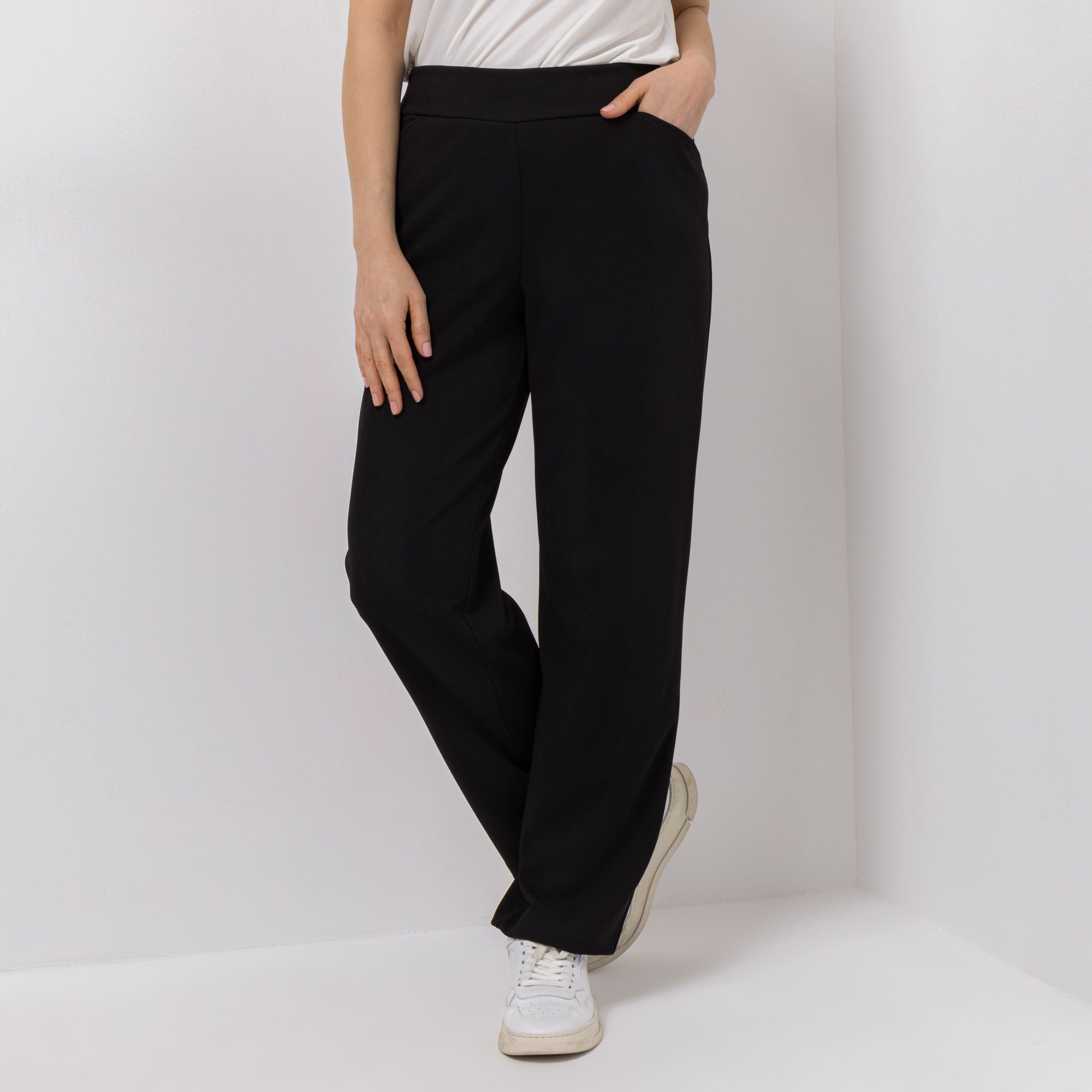 KIM & CO. Hose, knöchellang Ponti Crepe Jersey 2 Eingrifftaschen gerader Beinverlauf