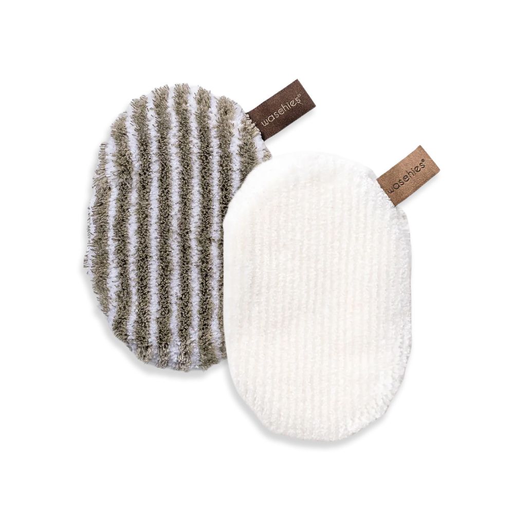 WASCHIES® Face Scrub & Clean und Body Scrub & Clean mit jeweils 2 Anwendungsseiten