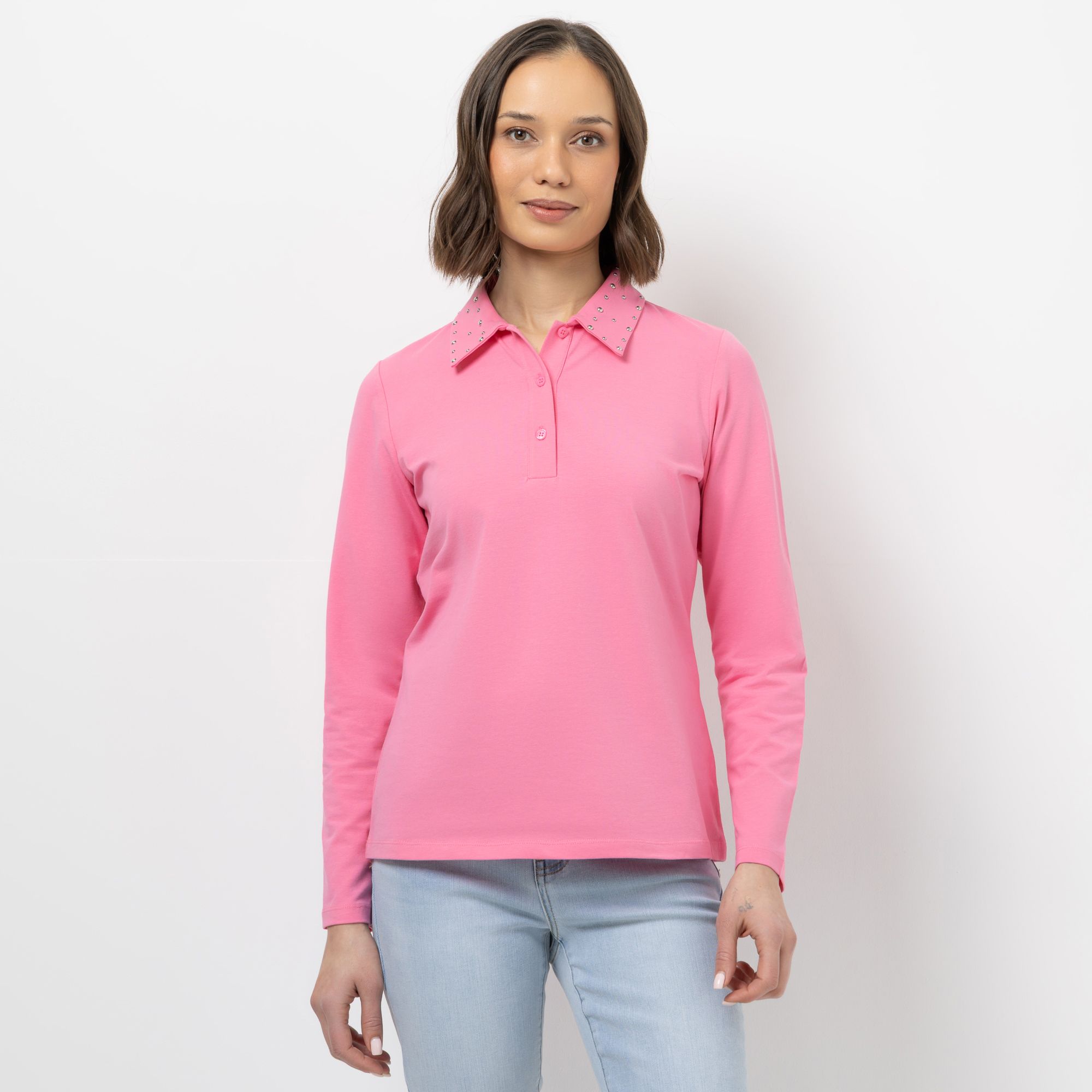 STEFFEN SCHRAUT Shirt Knopfleiste Nietendetails figurumspielend