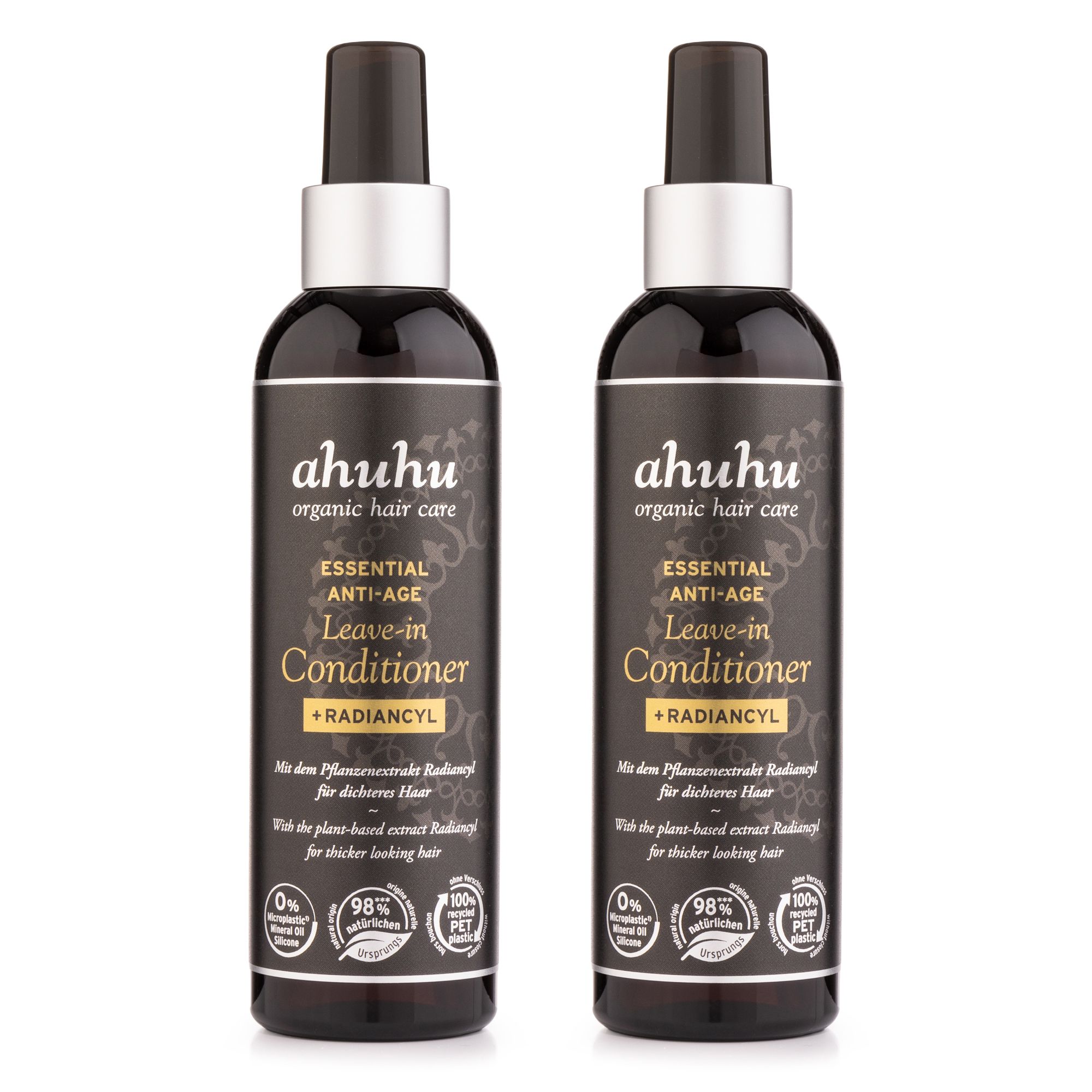 ahuhu organic hair care Essential Anti-Age Leave-in Conditioner 2x 200ml
