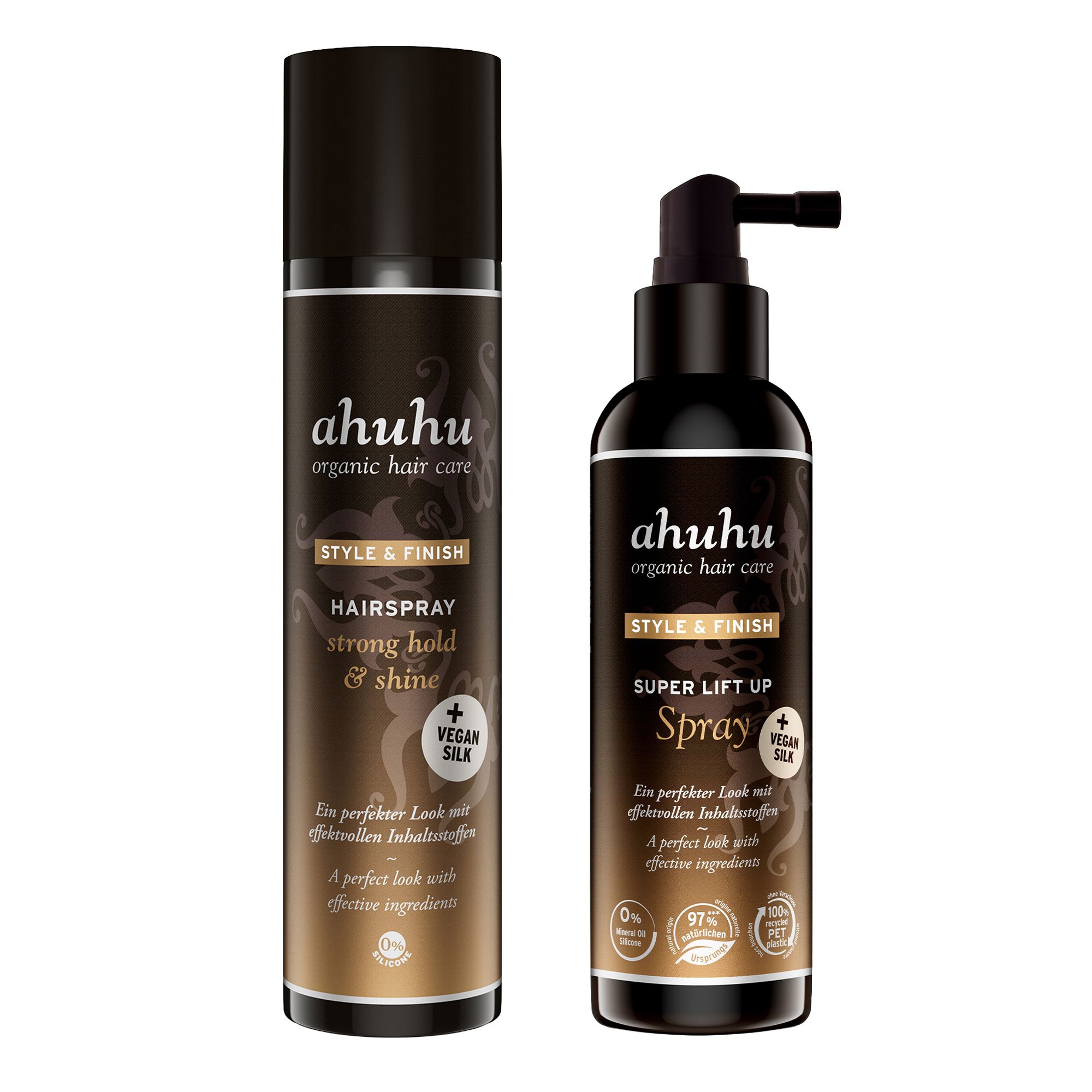 ahuhu organic hair care Super Lift Up Spray 200ml & Hairspray 300ml