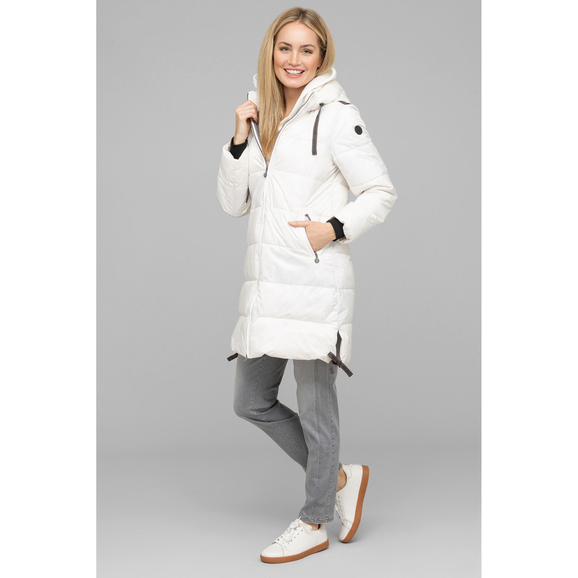 STRANDFEIN Steppkurzmantel Downtouch wasserabweisend figurumspielend