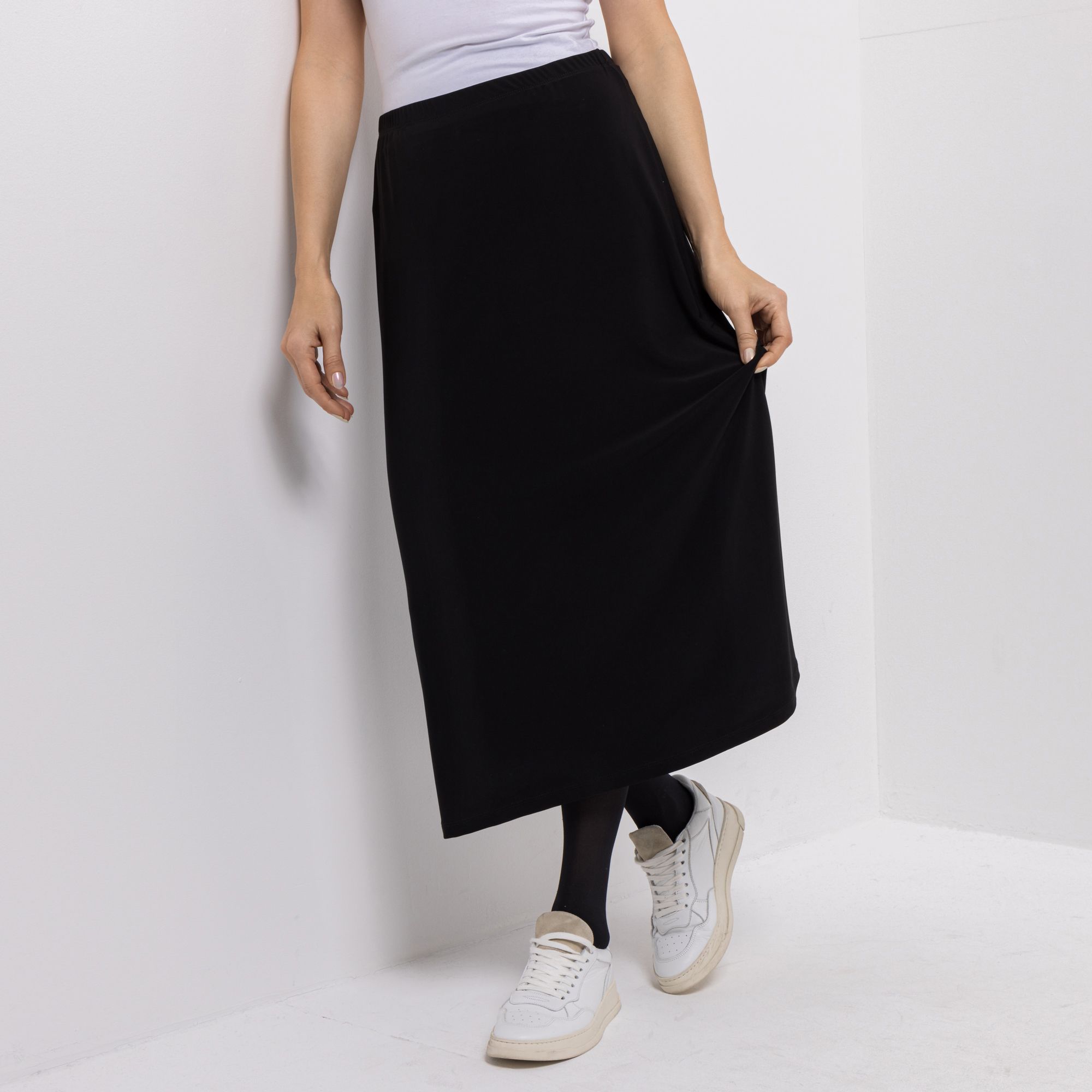 KIM & CO. Rock, knielang Brazil Knit Jersey Rundumdehnbund figurumspielend