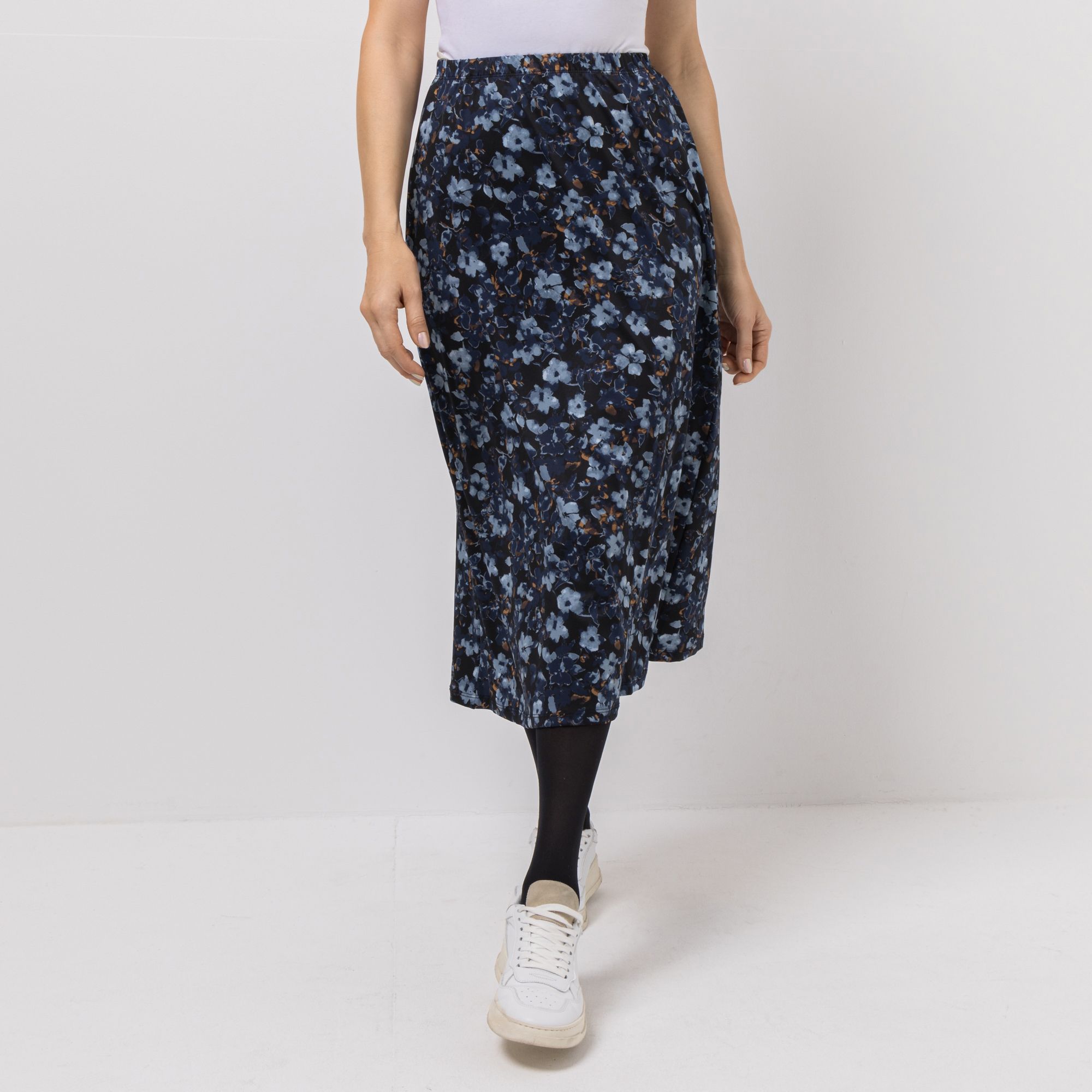 KIM & CO. Rock, knielang Brazil Knit Jersey Rundumdehnbund figurumspielend