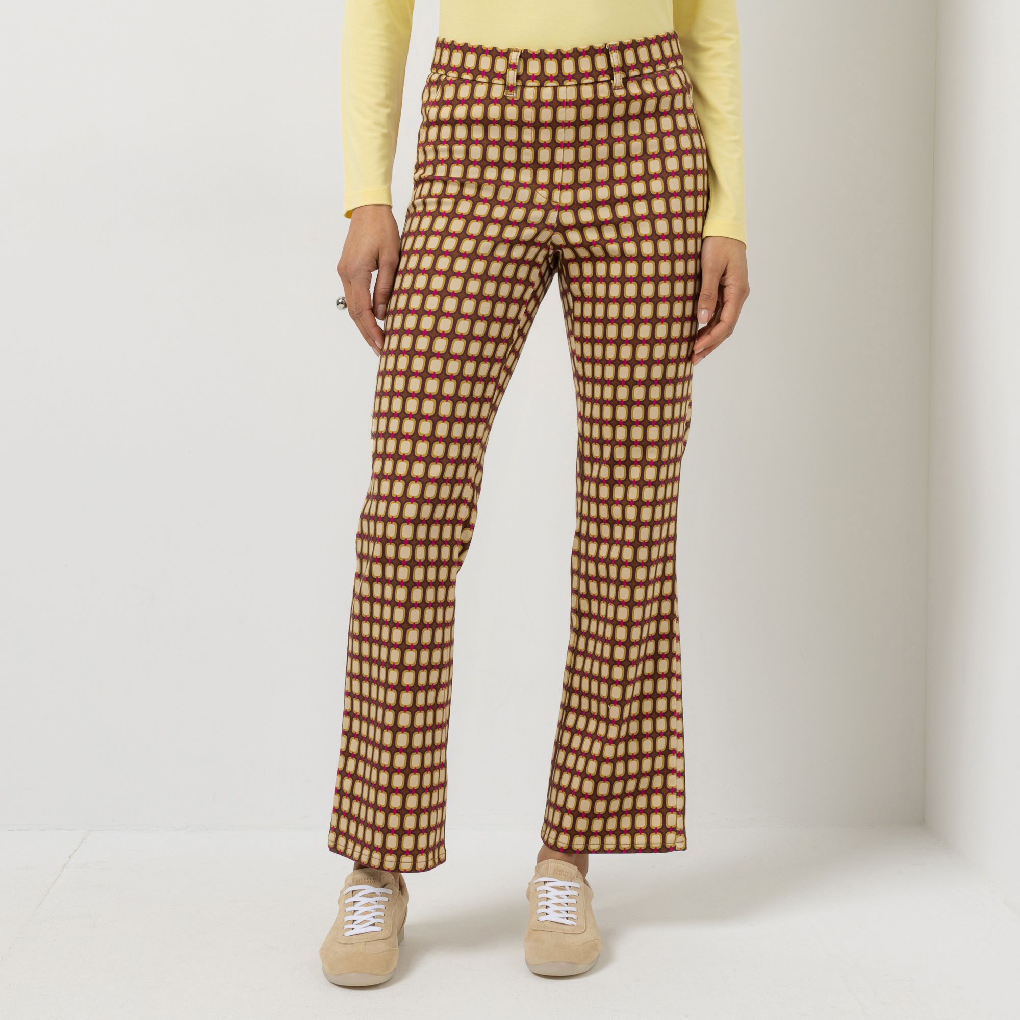 STEFFEN SCHRAUT Jeggings, lange Länge Rundumdehnbund Gürtelschlaufen gerades Bein