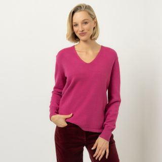 DAWID by Dawid Tomaszewski Pullover V-Ausschnitt figurumspielend